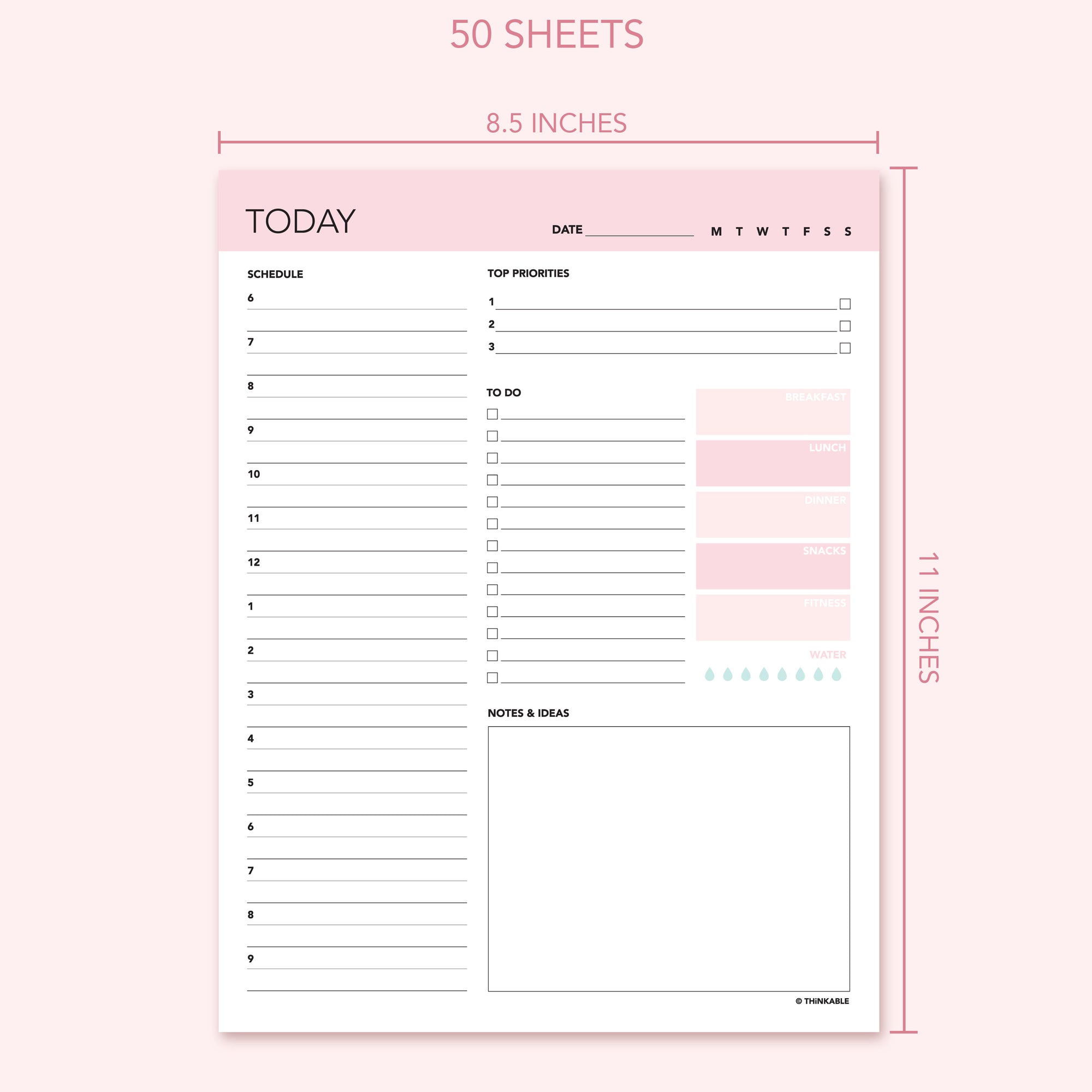 Planner Notepad - 2 pack