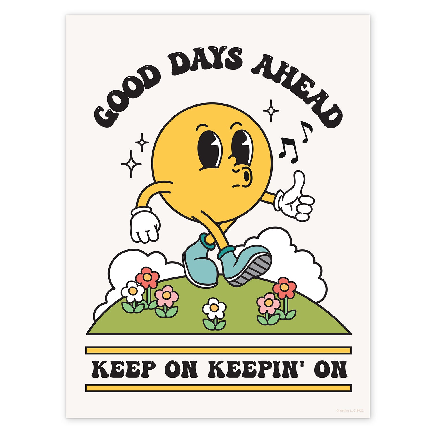 Good Days Ahead Retro Poster - shopartivo