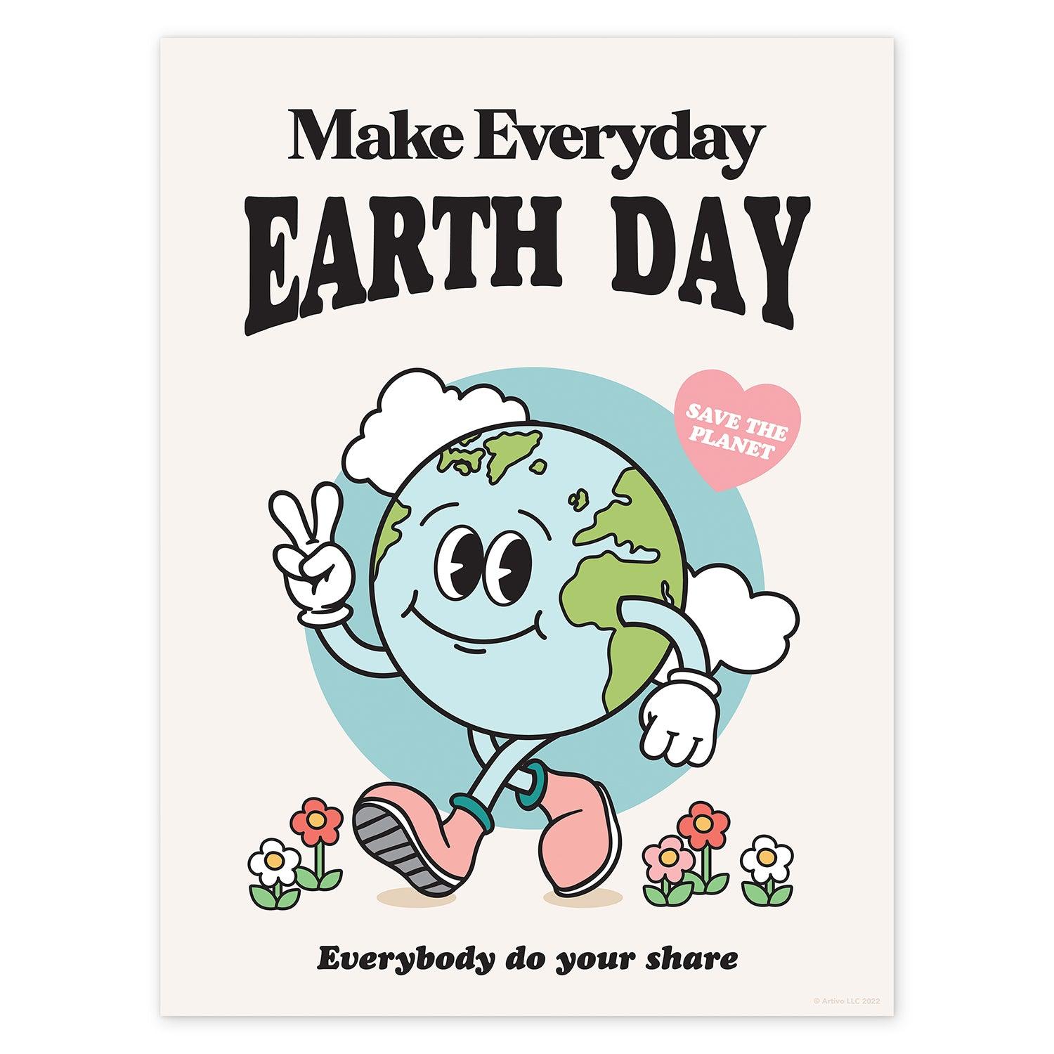 Earth Day Retro Poster - shopartivo