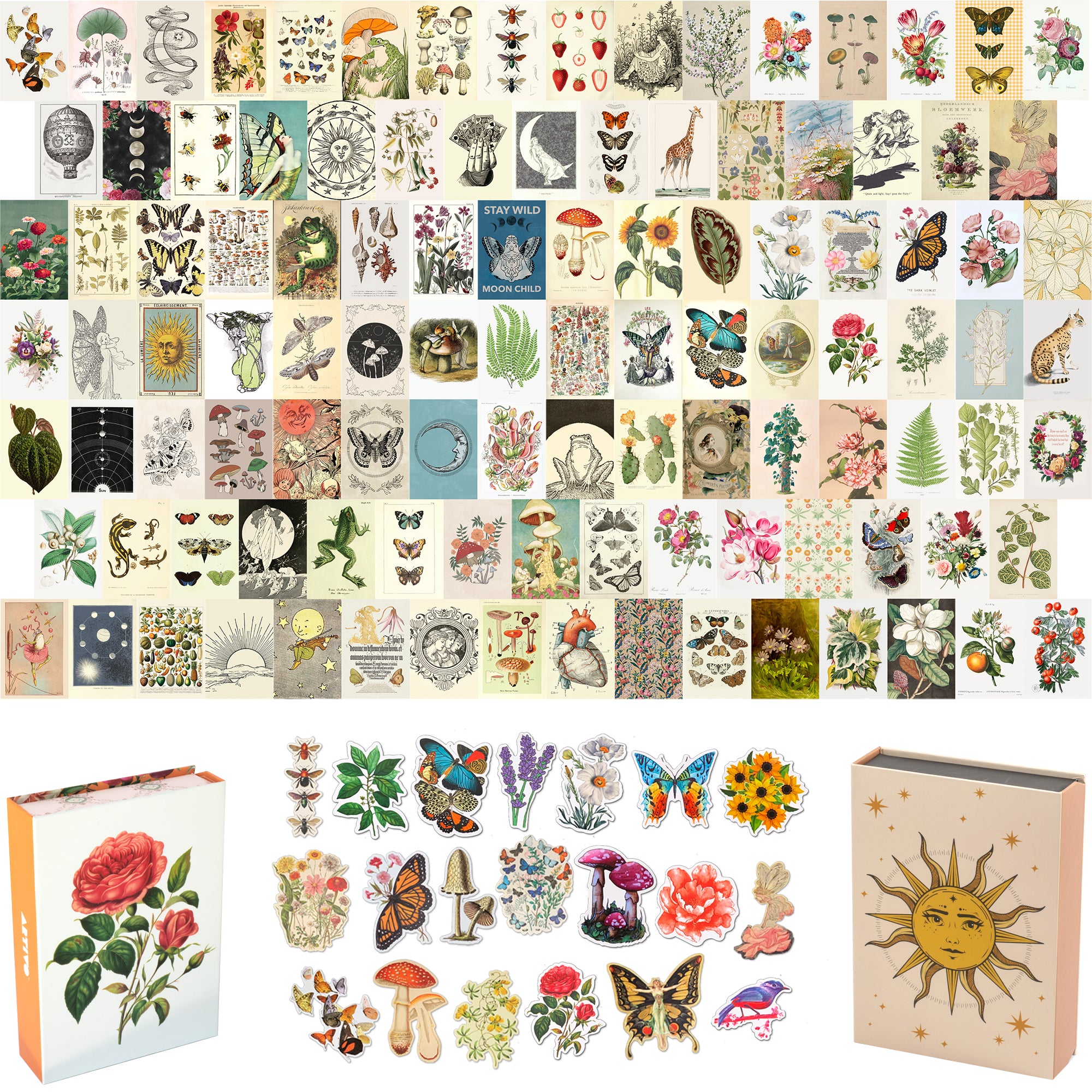 Vintage Wall Collage - Double Box Set