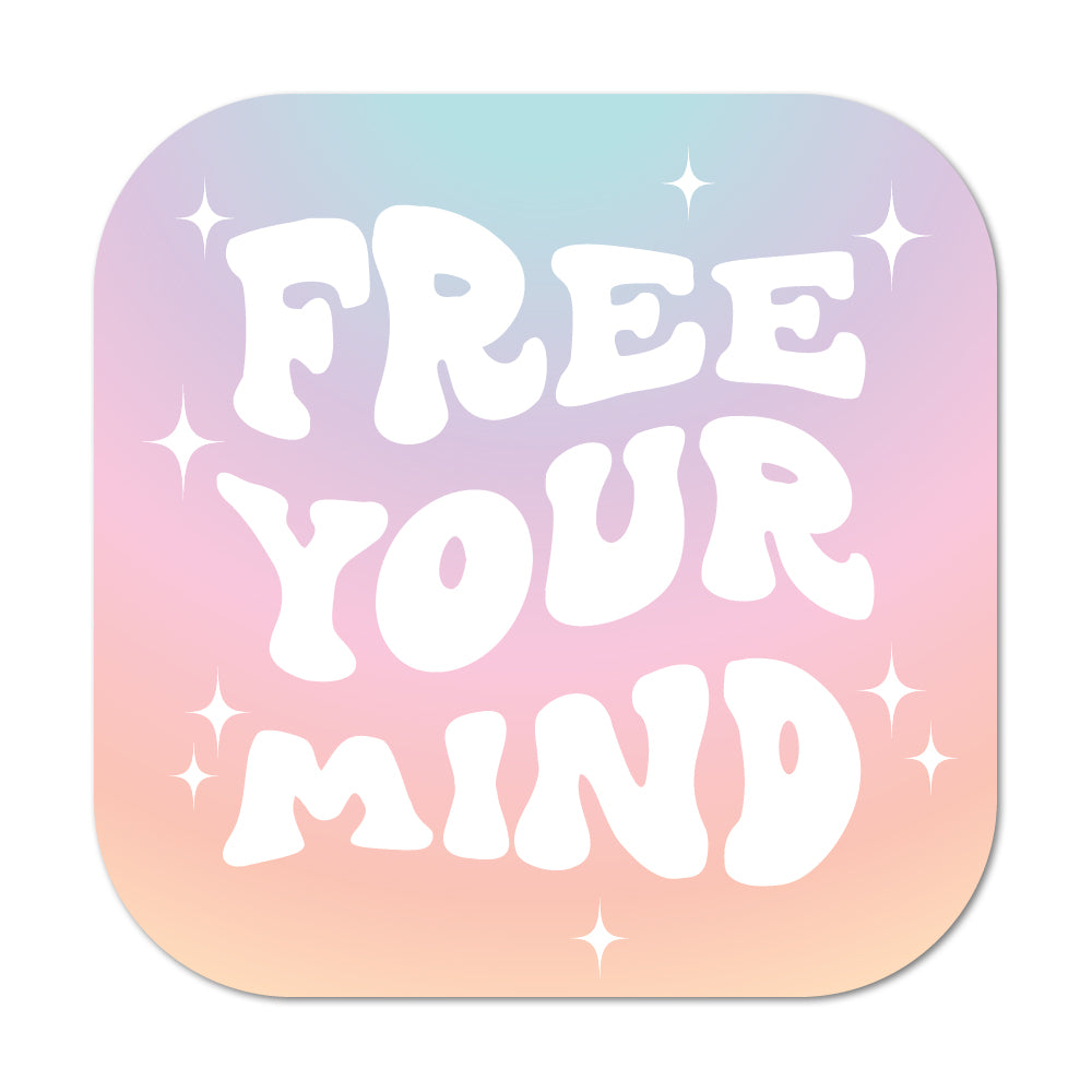 Free Your Mind Gradient Sticker - shopartivo