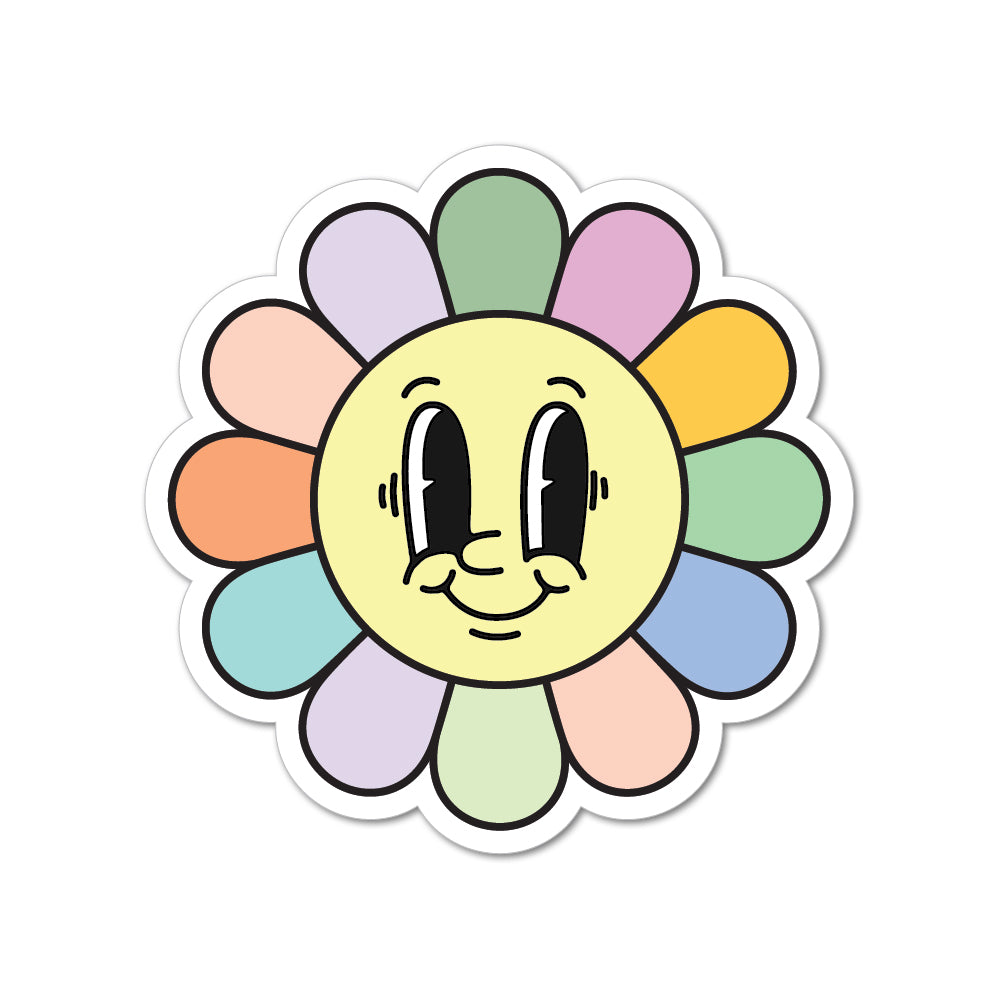 Retro Flower Sticker