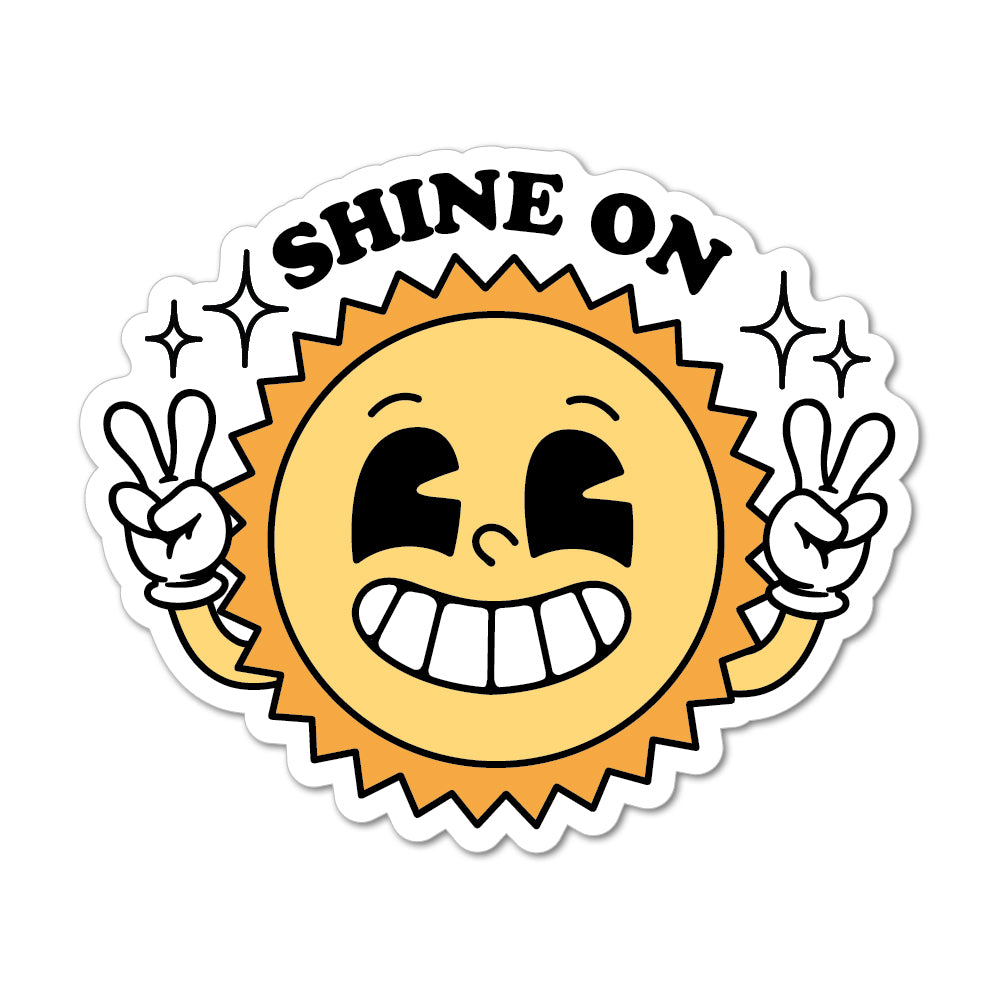 Shine on Sun Sticker