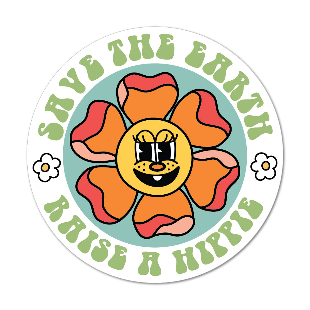 Hippie Flower Sticker - shopartivo