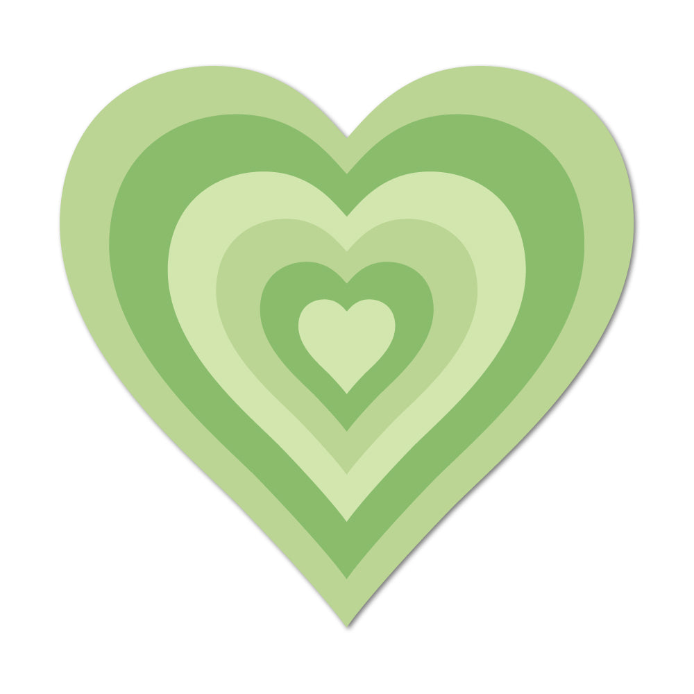 Green Heart Sticker - shopartivo