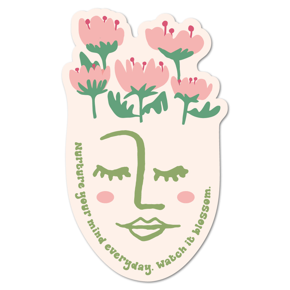 Flower Face Sticker - shopartivo