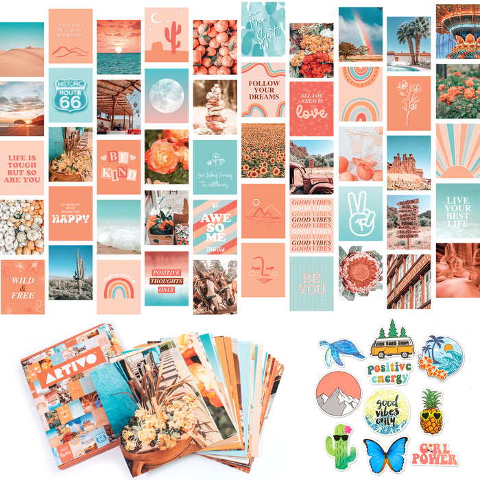 Peach Wall Collage - 50 Set 8x10 - shopartivo