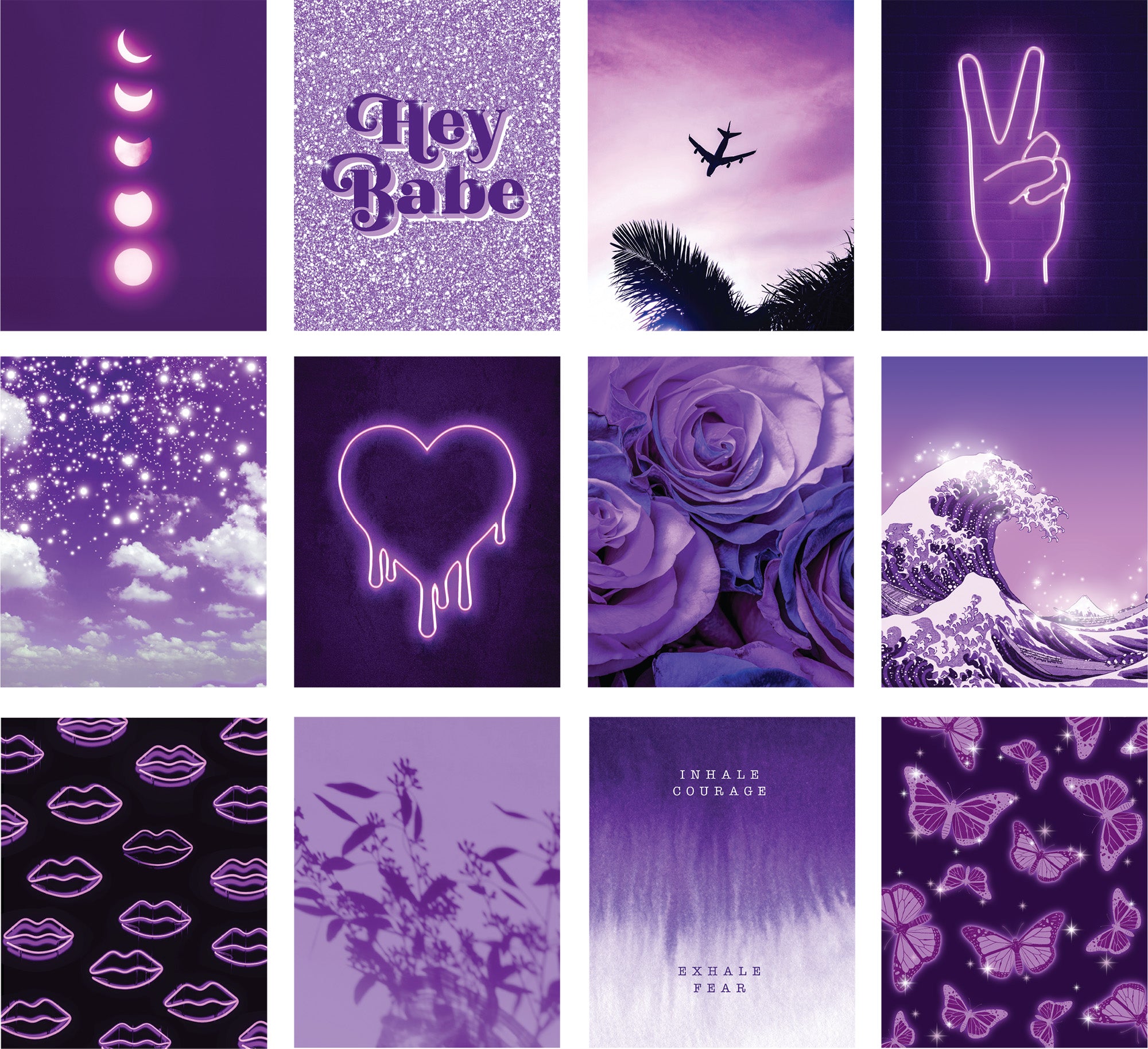 Purple Posters 12 Set