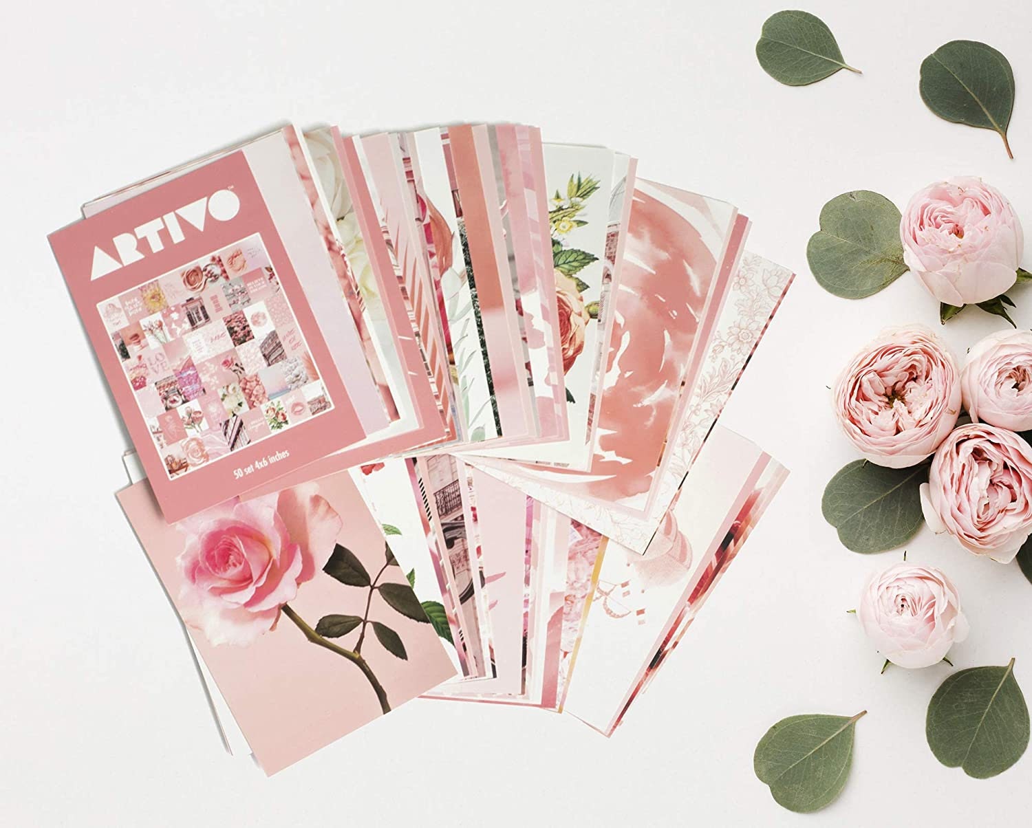 Pink Wall Collage - 50 Card Set