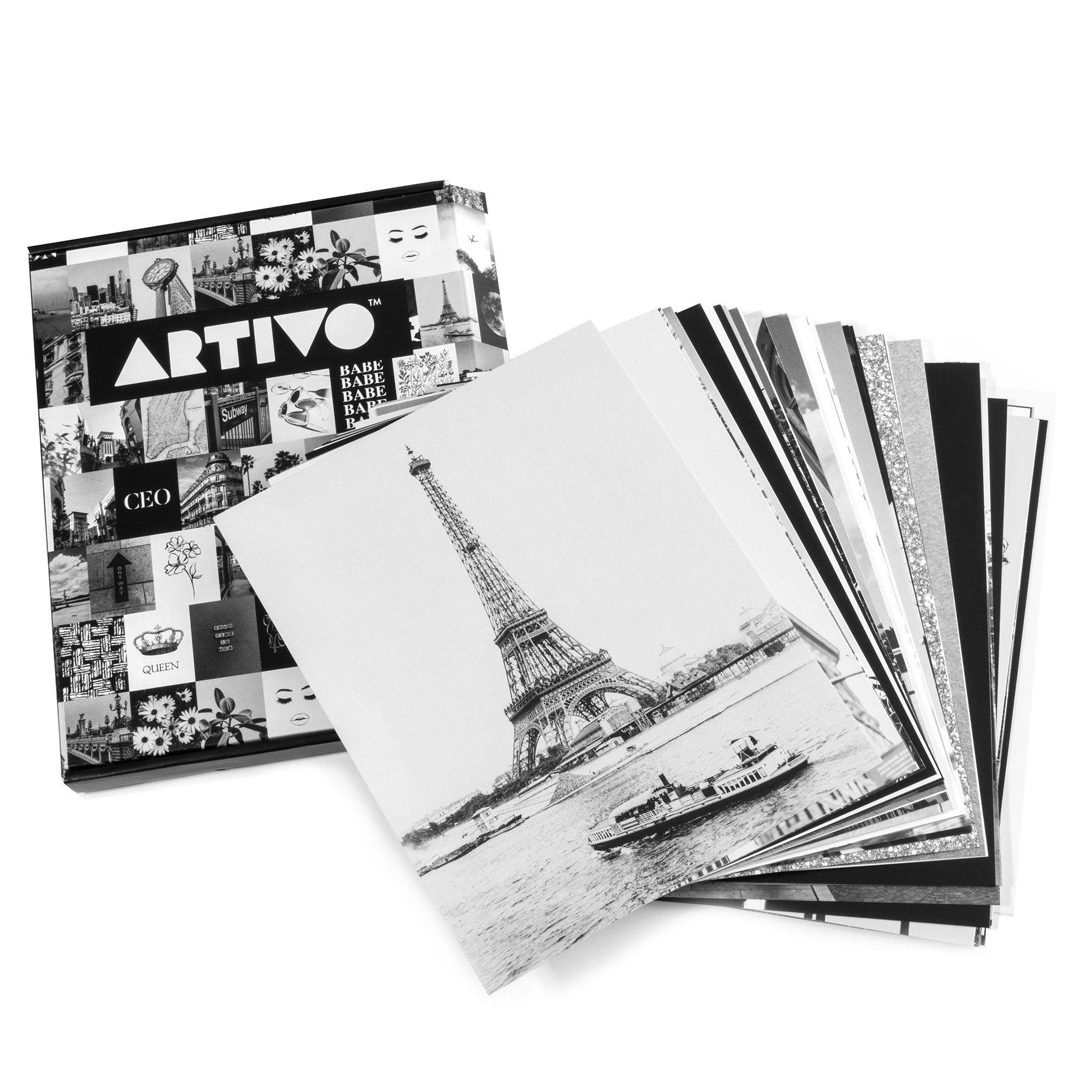 Black and White Wall Collage 50 Set 8x10 - shopartivo
