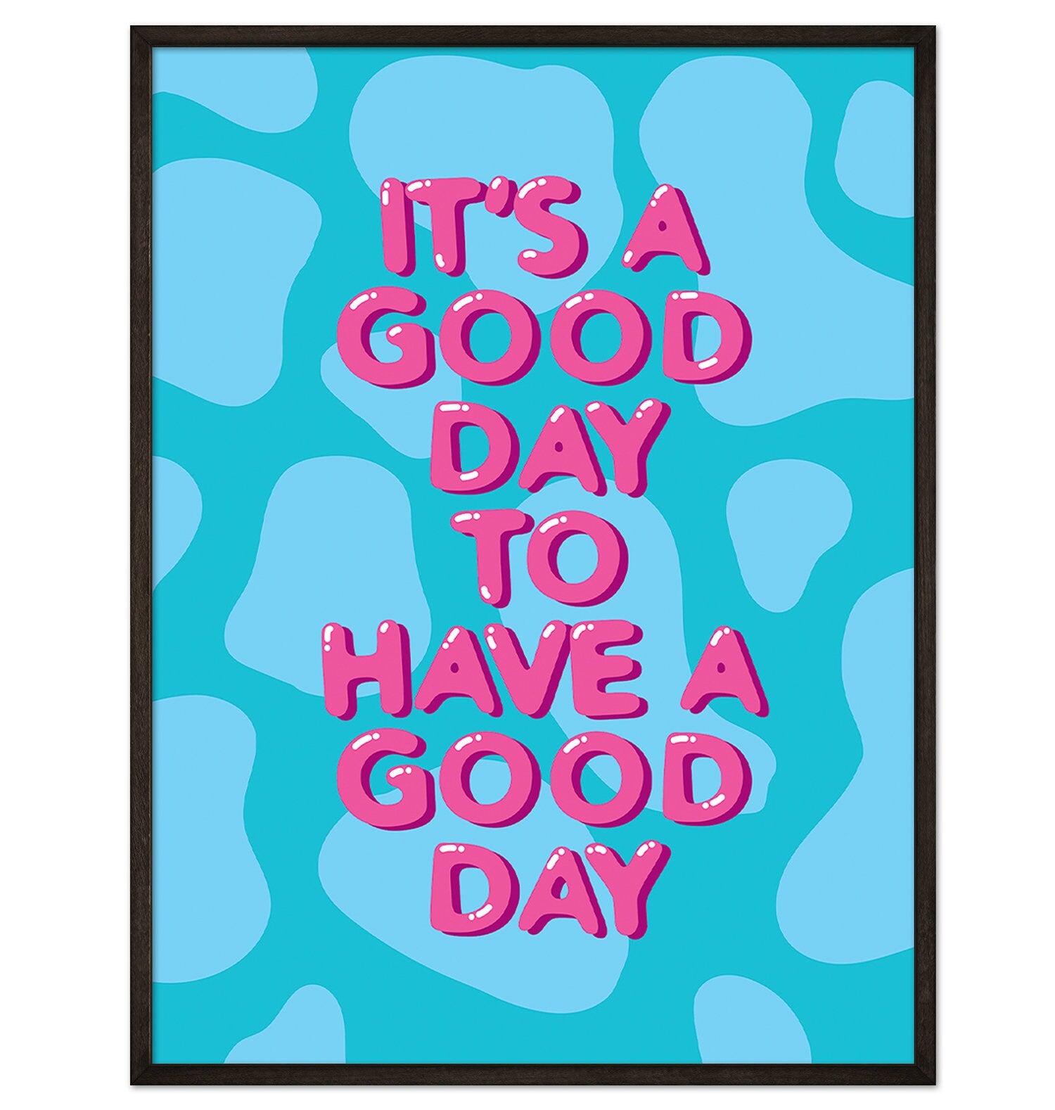 It's a Good Day Poster PRINTED 12x16 inch, Indie Aesthetic Wall Art Print, Positive Quote, Y2K Poster, Girls Room Decor, Teen Wall Decor - shopartivo