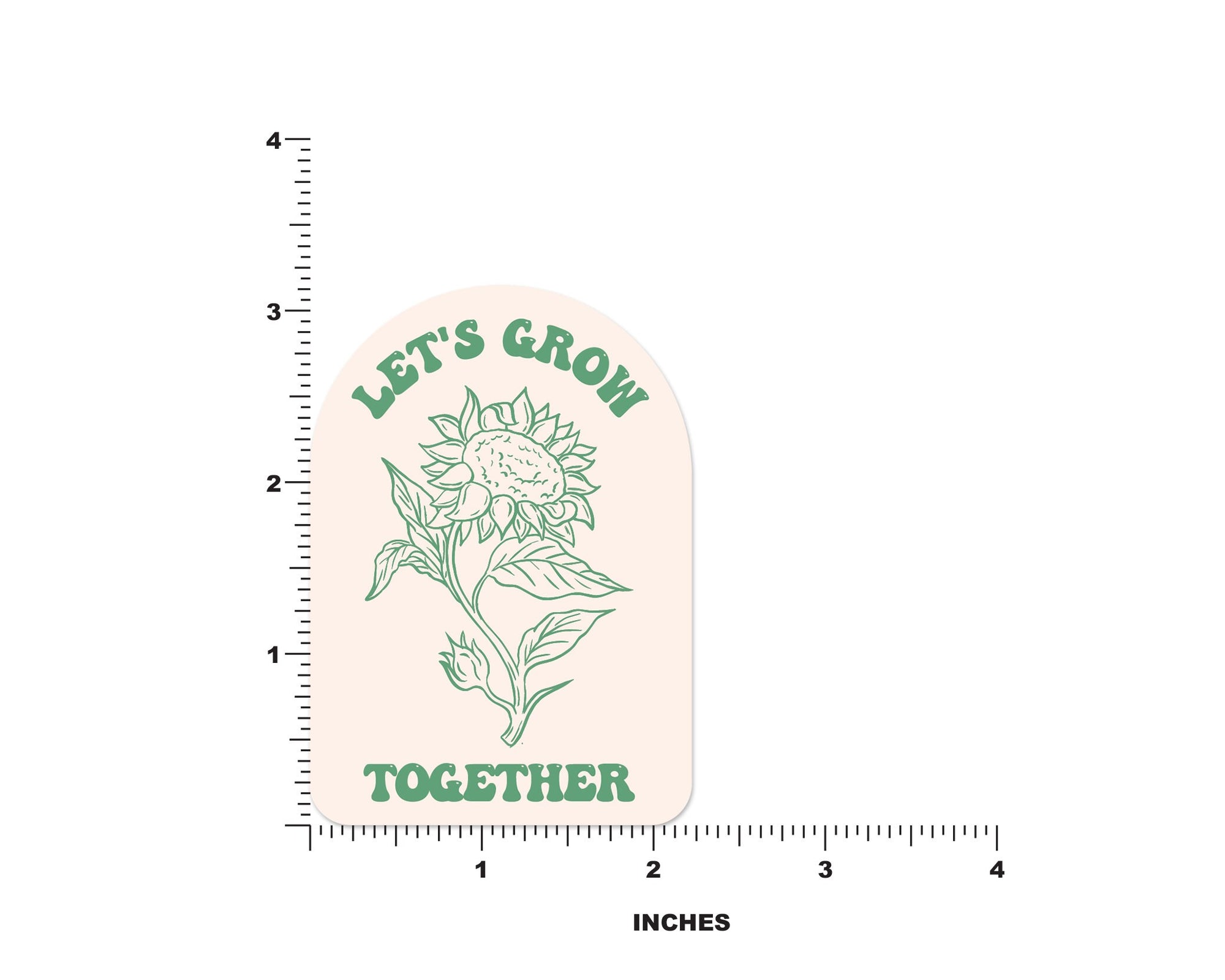 Let's Grow Together Sticker - shopartivo