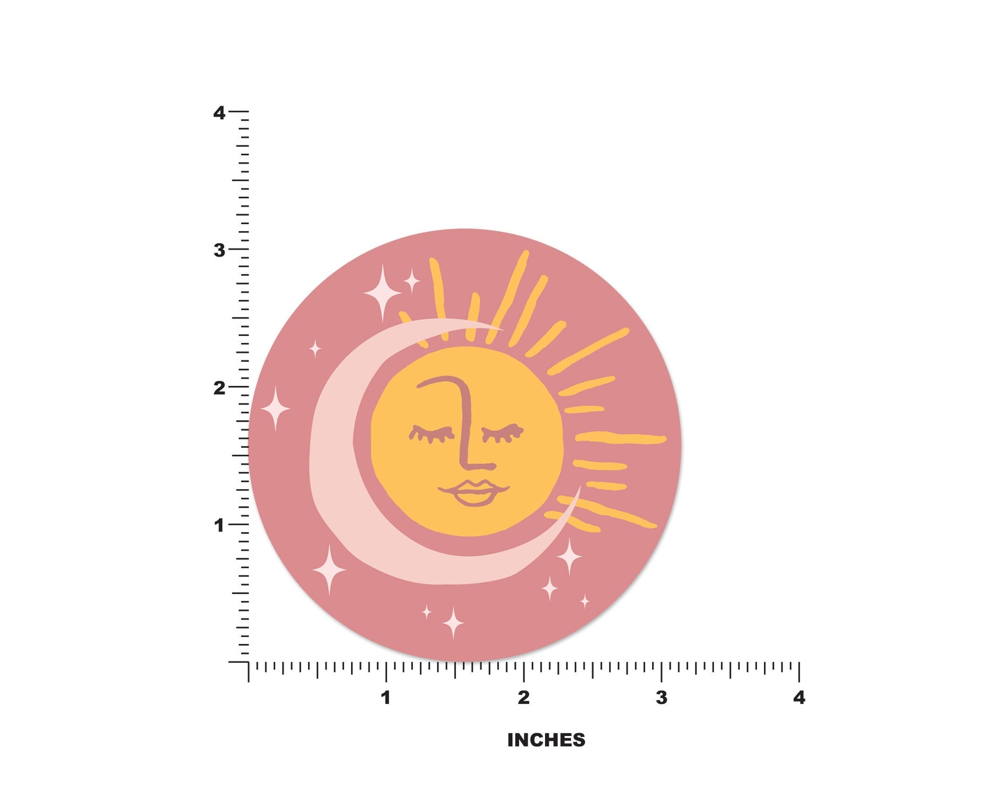 Sun Moon Star Sticker