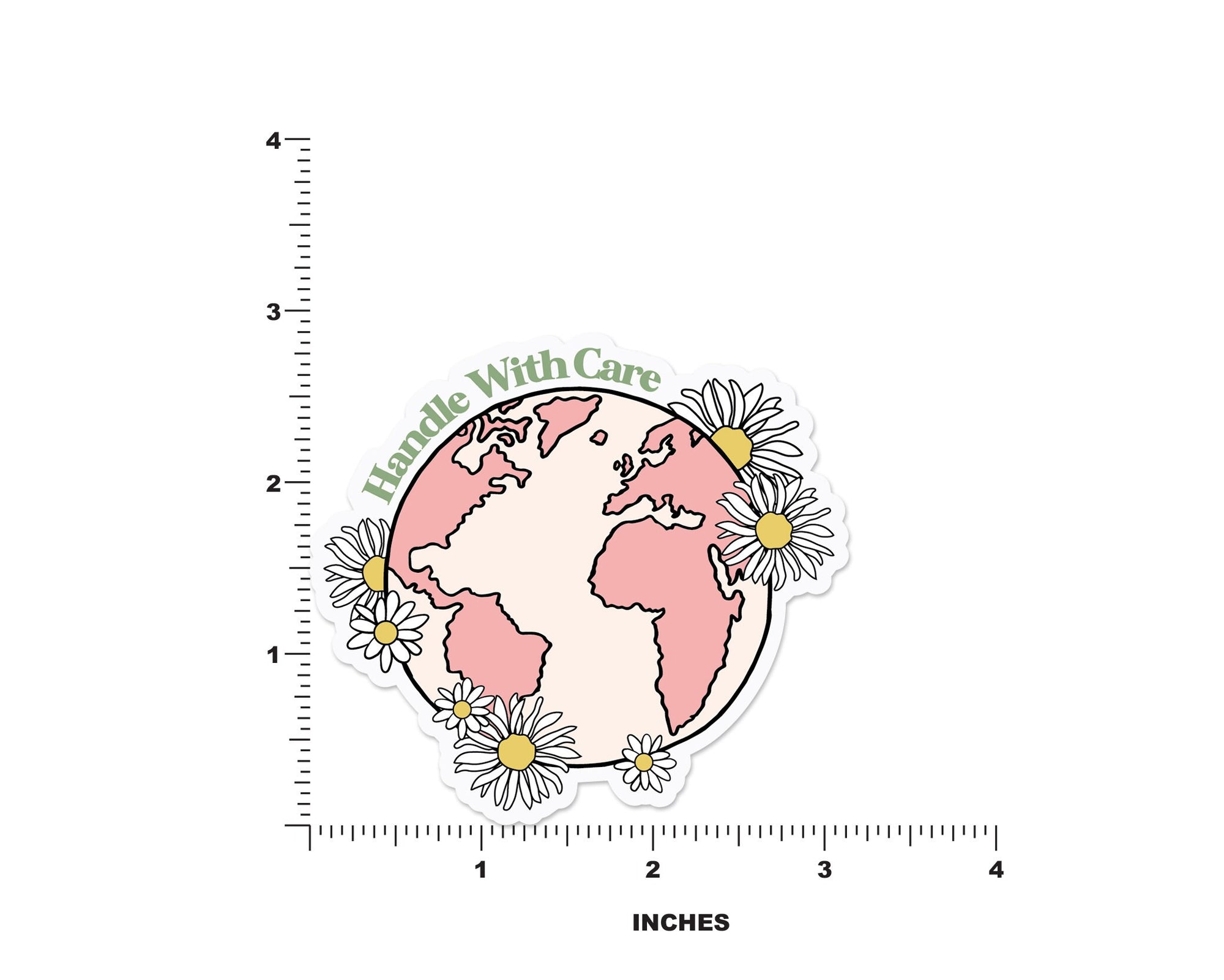 Pink Earth Sticker - shopartivo