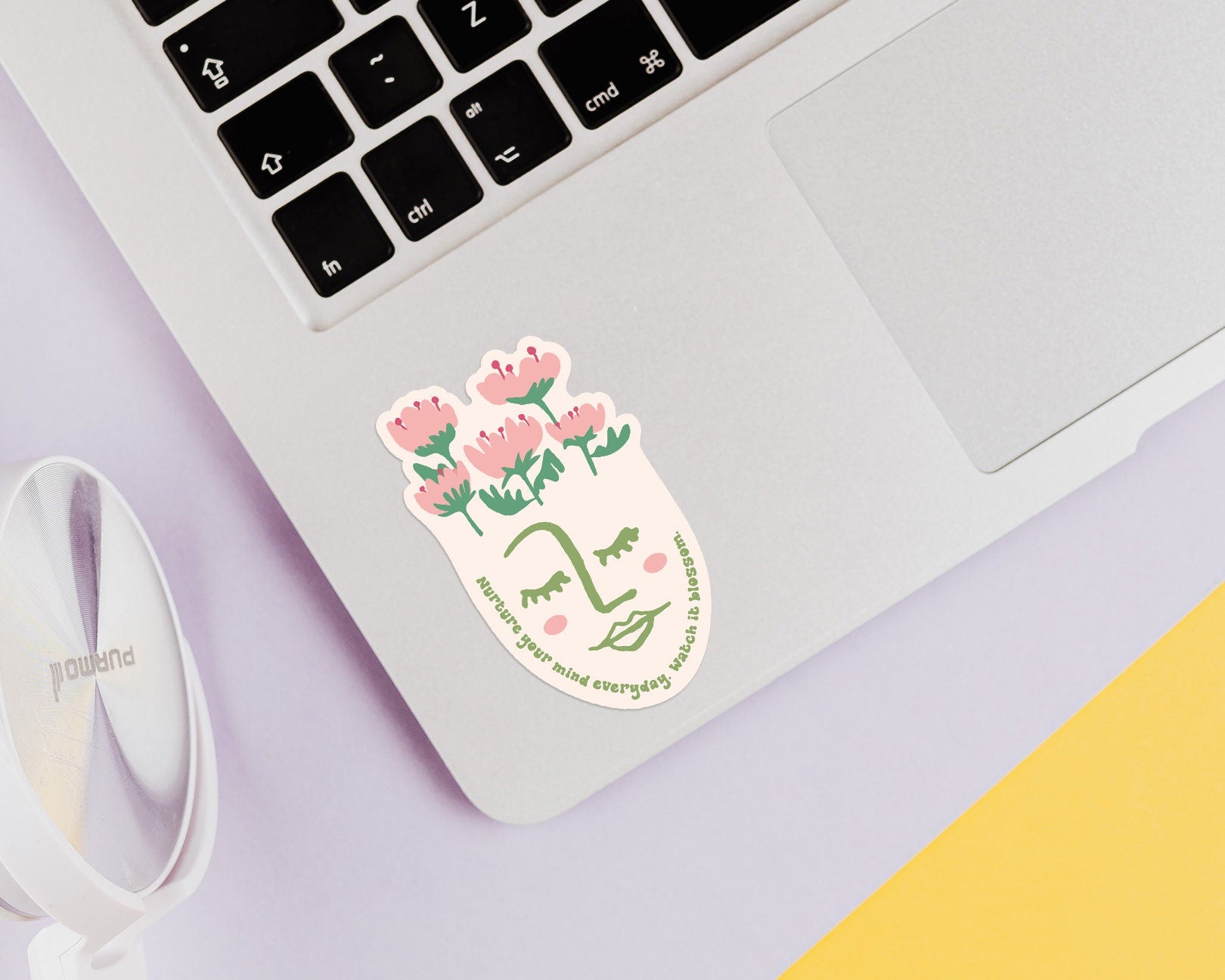 Flower Face Sticker - shopartivo
