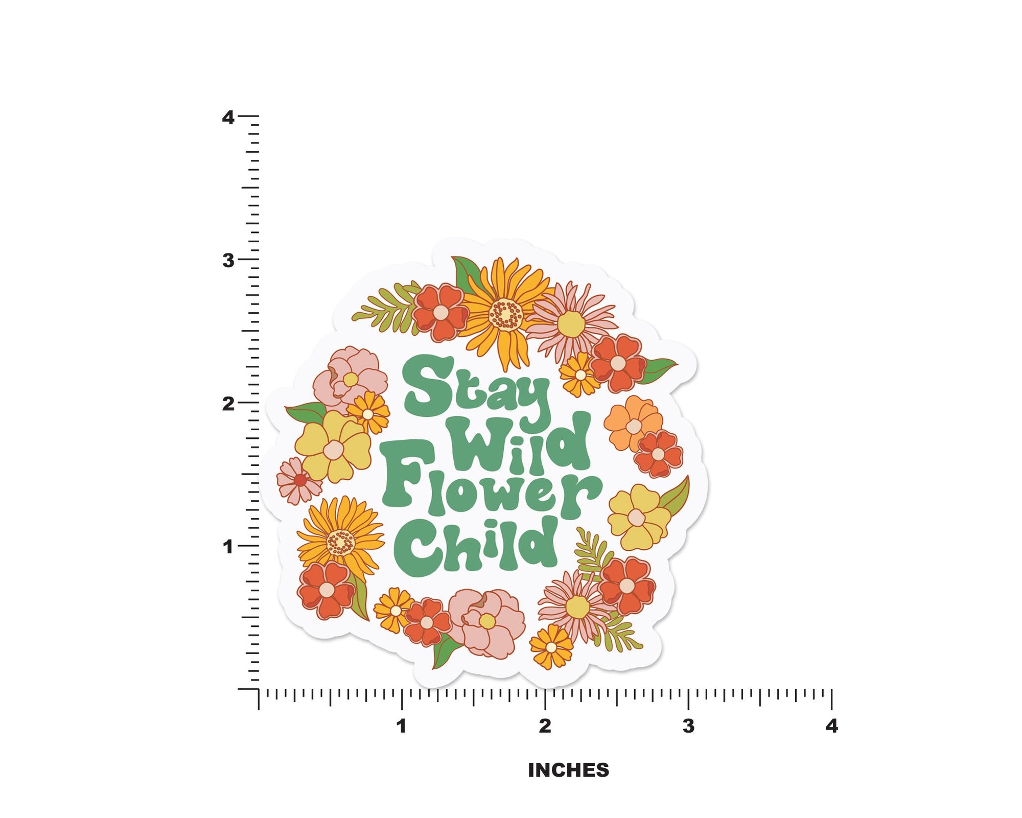 Stay Wild Flower Child Sticker