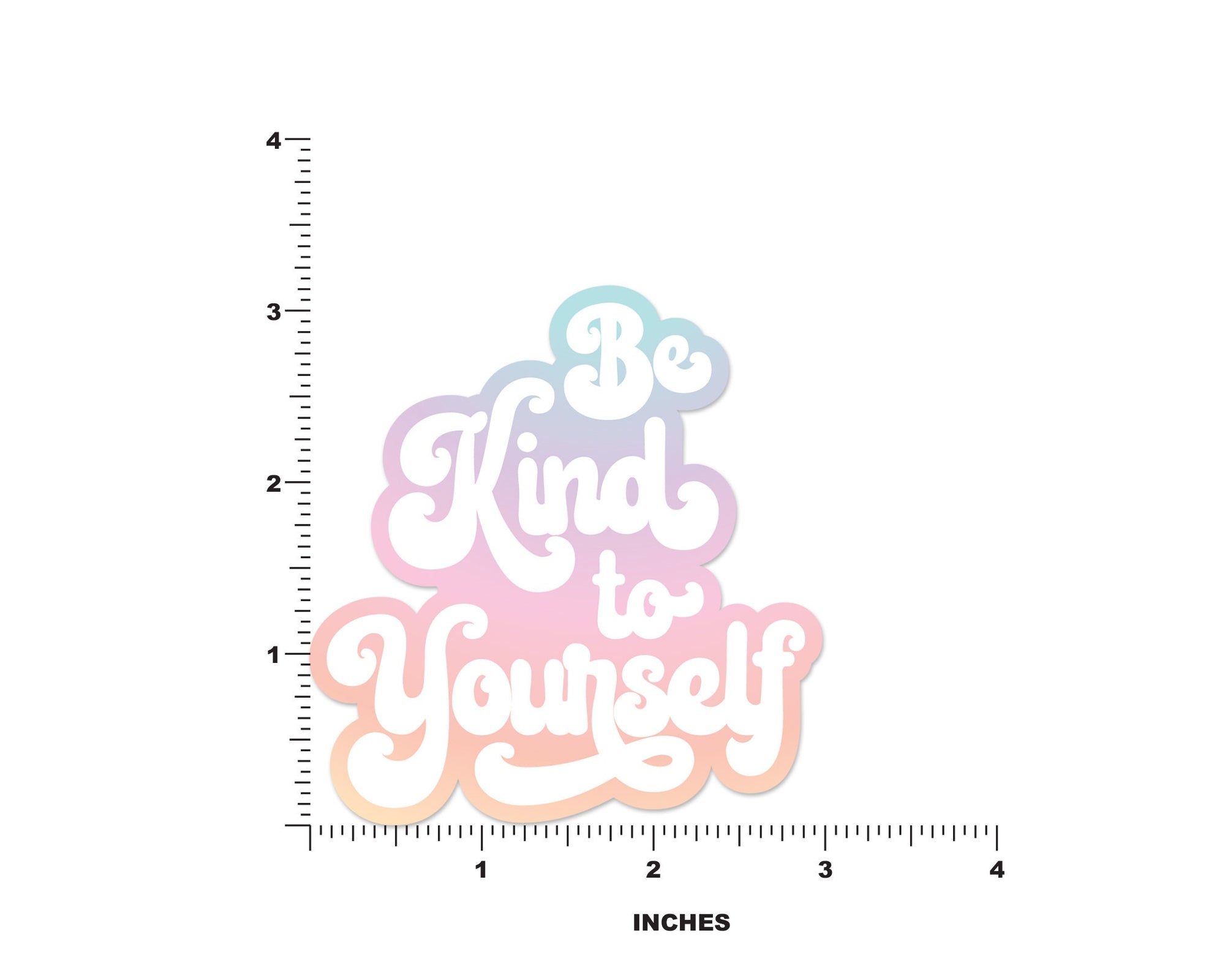 Pastel Be Kind To Yourself Sticker - shopartivo