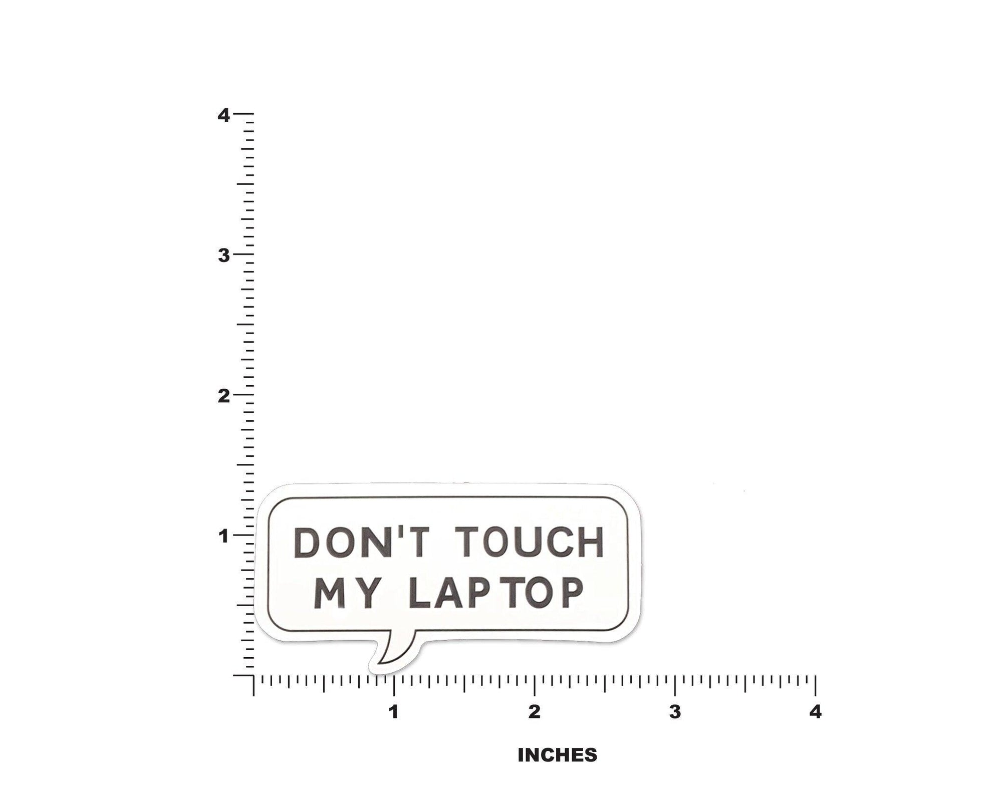 Don't Touch My Laptop Sticker - shopartivo