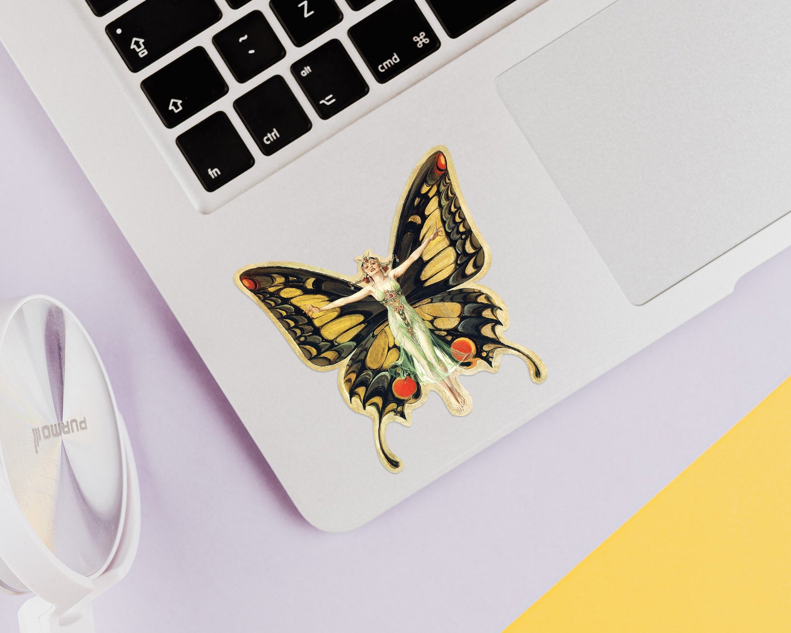 Vintage Butterfly Sticker