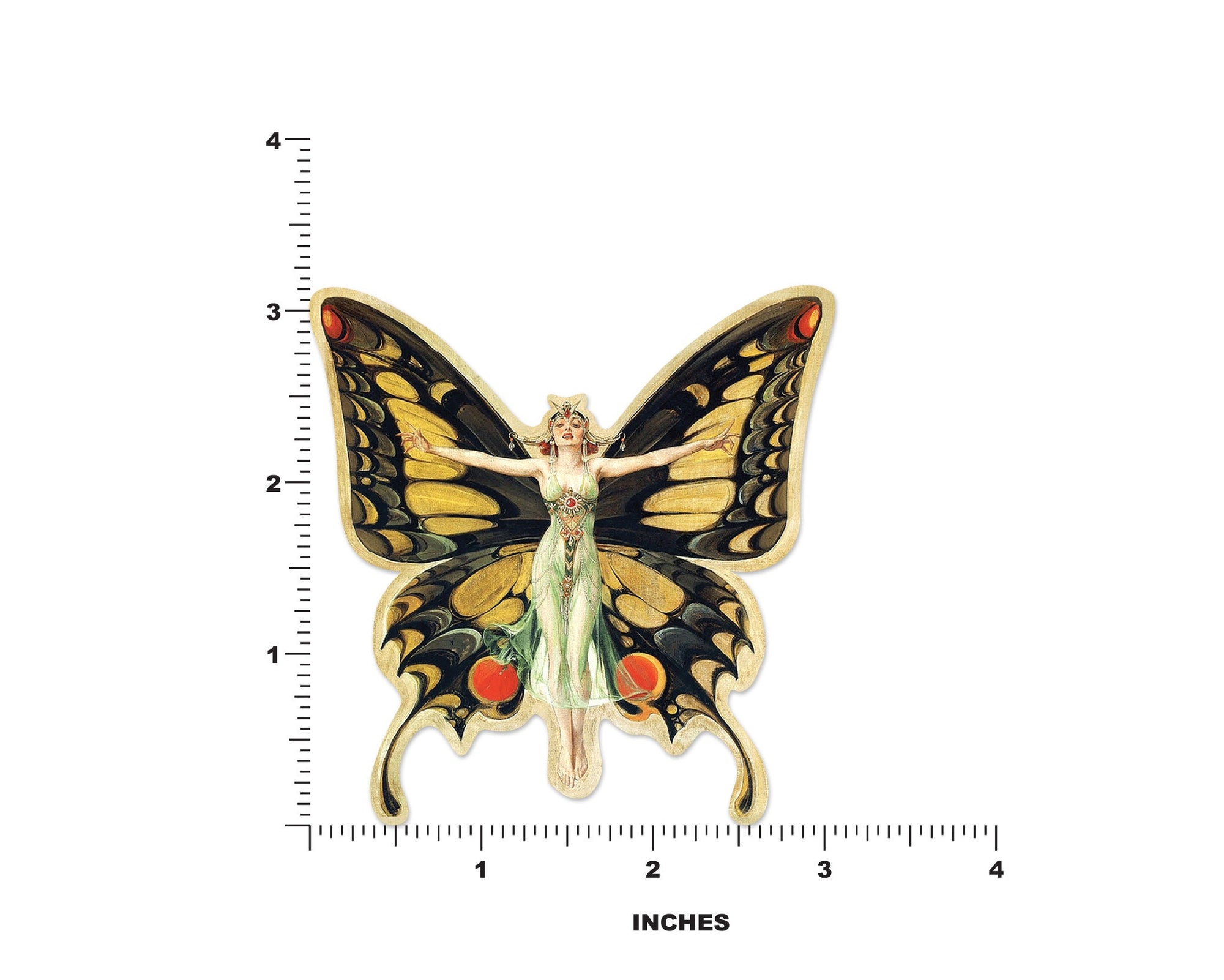 Vintage Butterfly Sticker