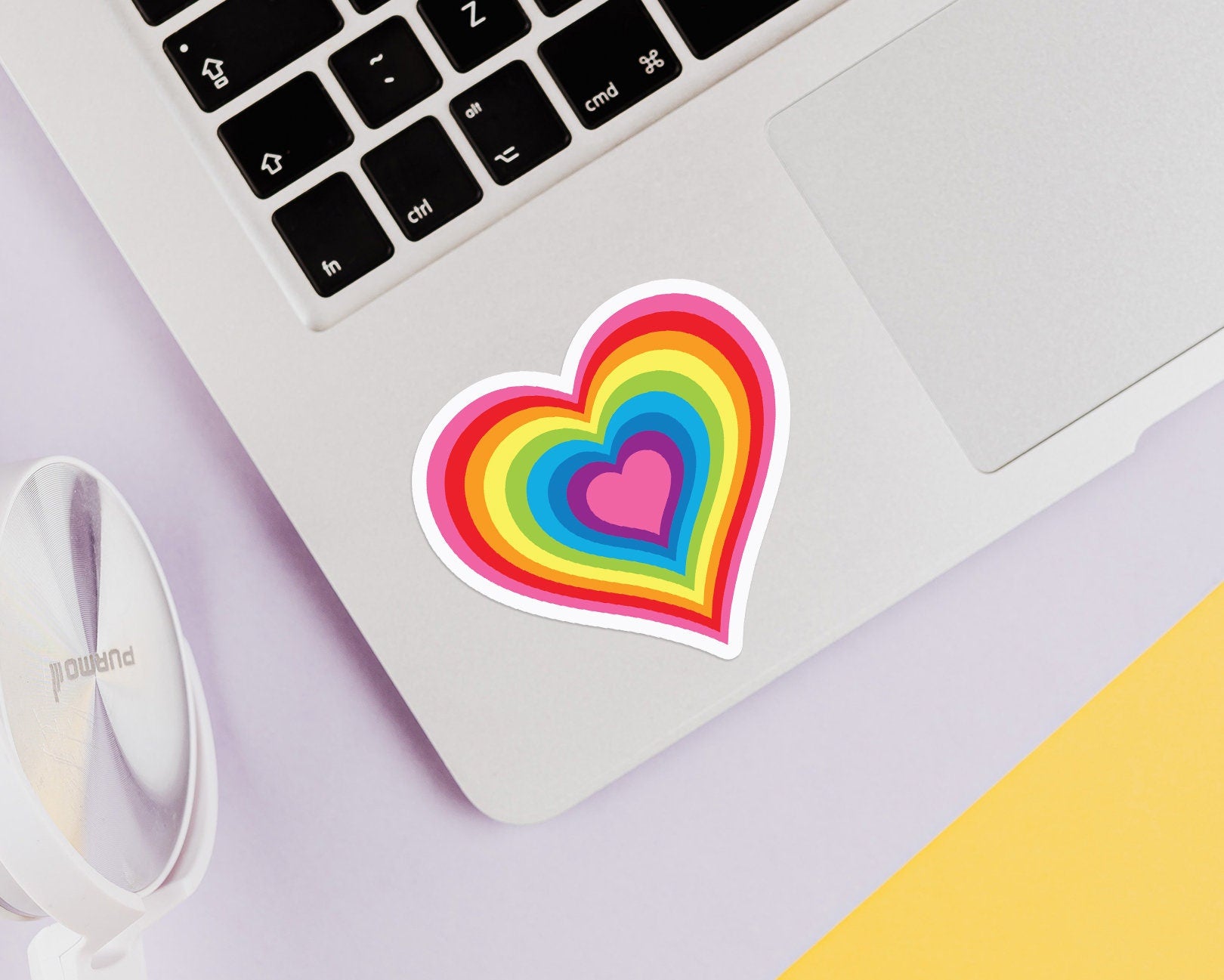 Rainbow Heart Sticker