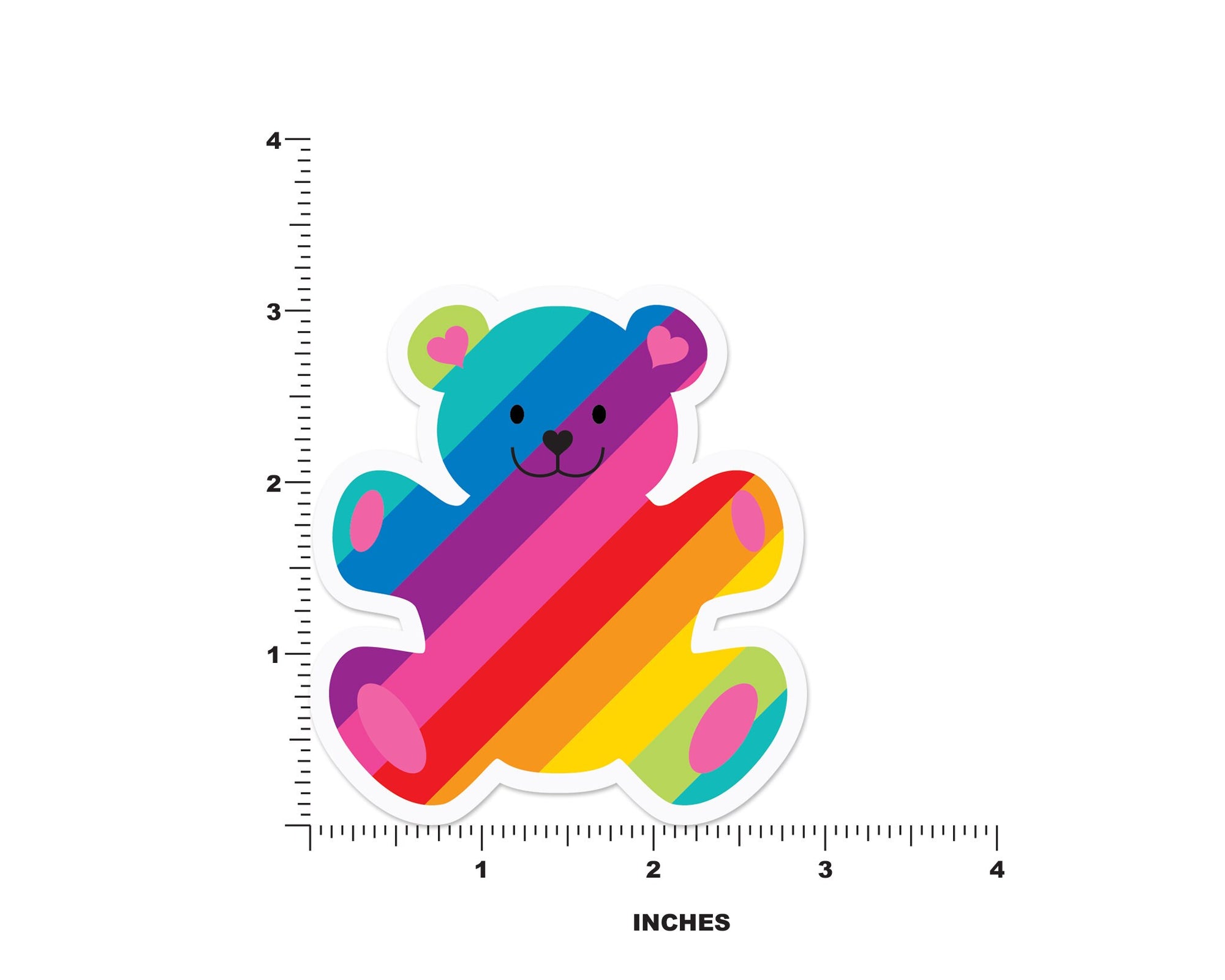 Rainbow Bear Sticker