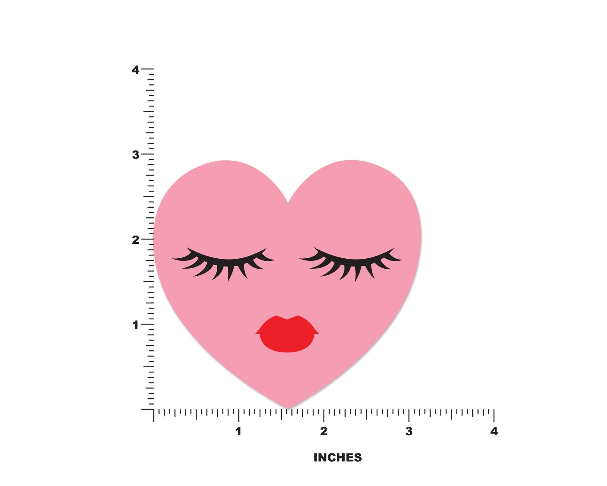 Heart Face Sticker - shopartivo