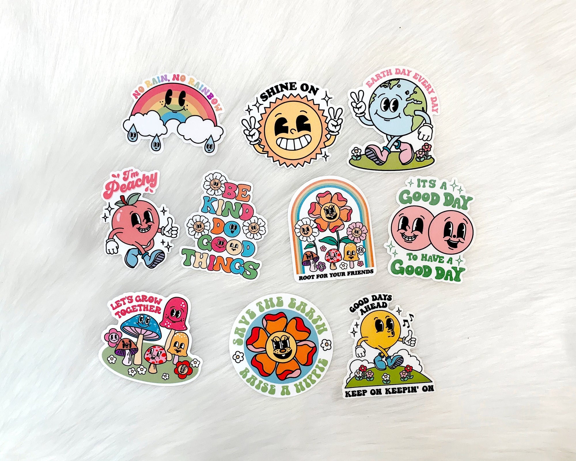 Retro Stickers 10 Pack