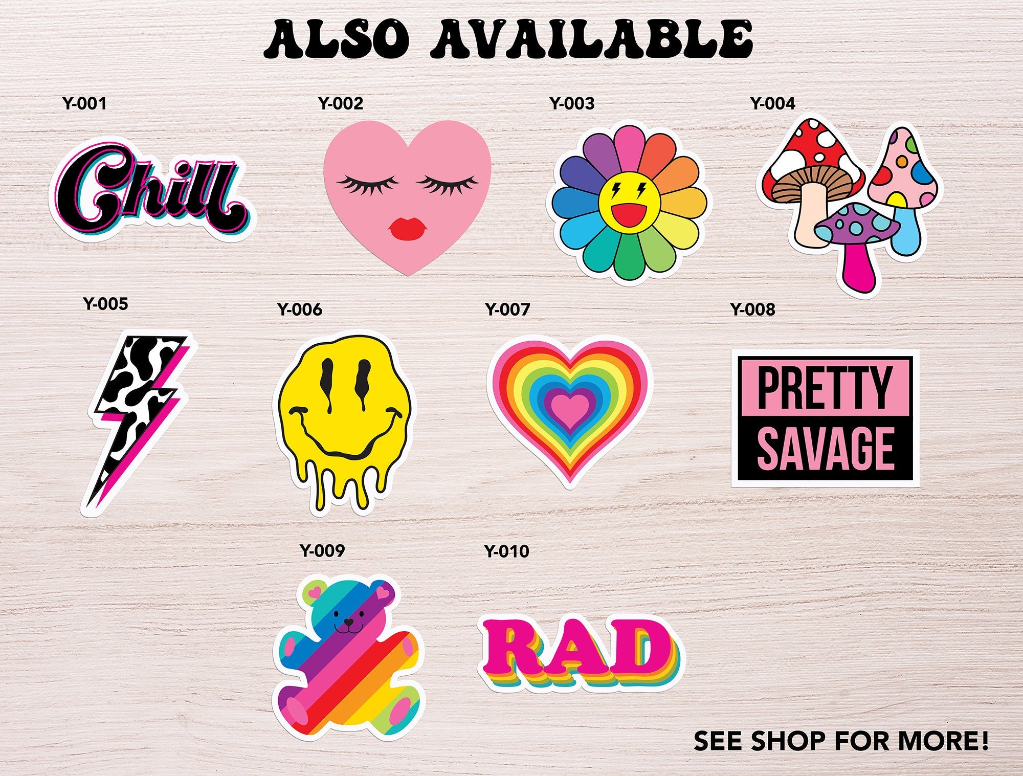 Green Stickers 5 Pack - shopartivo