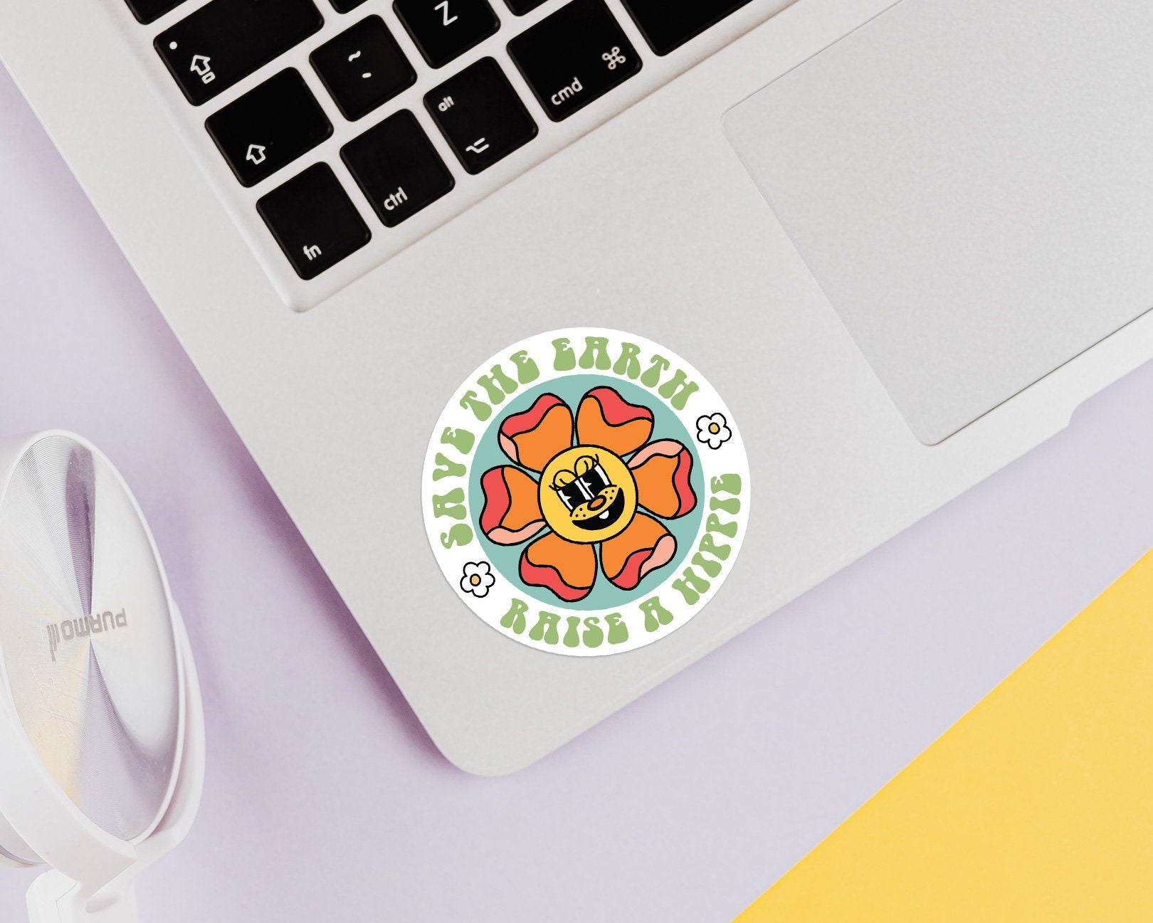 Hippie Flower Sticker - shopartivo