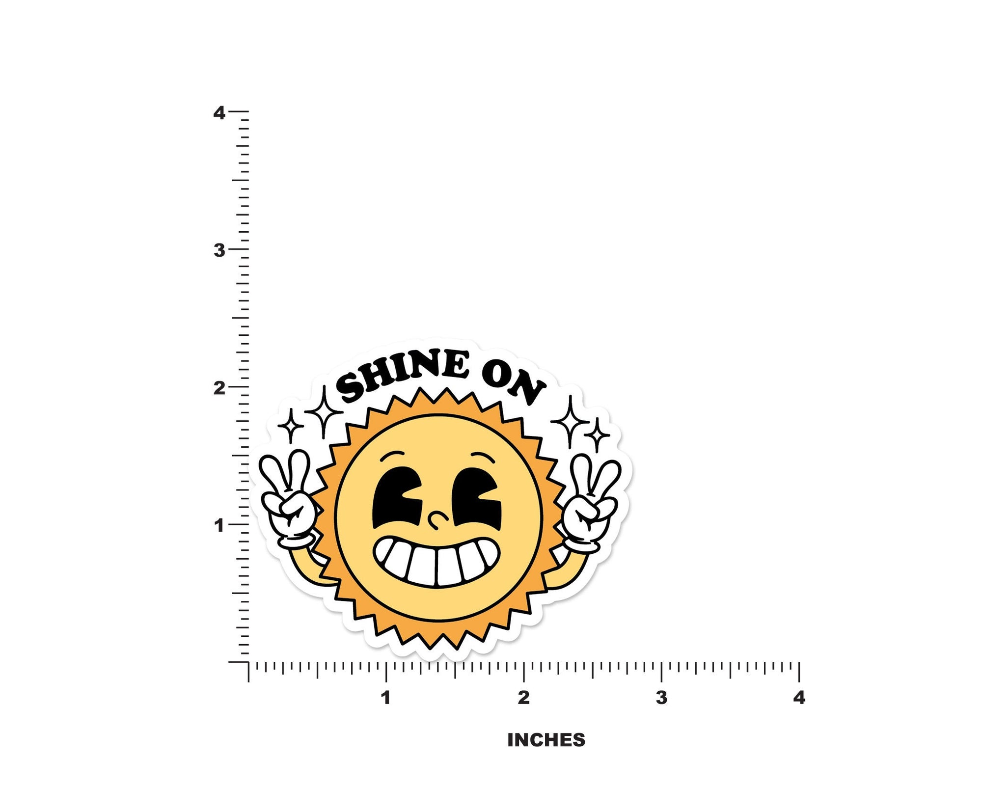 Shine on Sun Sticker