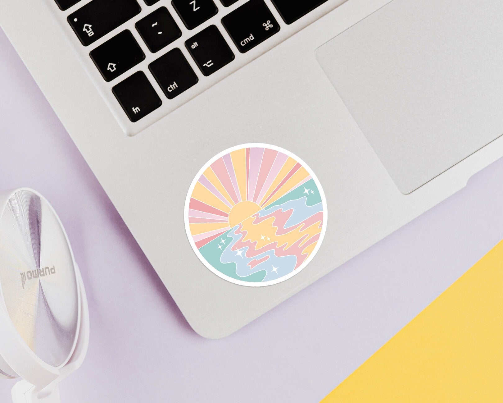 Pastel Sunset Sticker - shopartivo