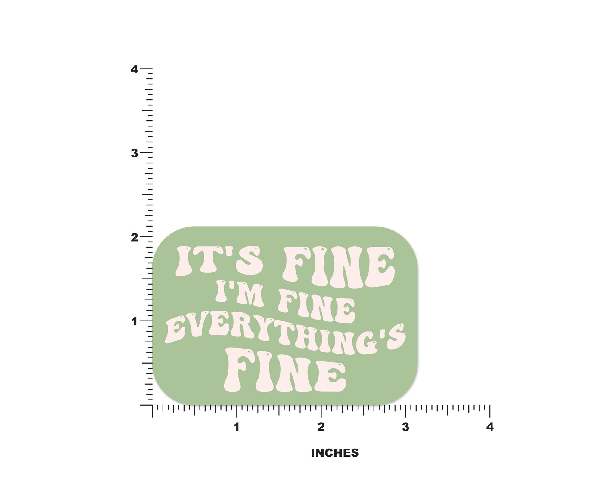 Everything Is Fine Sticker - shopartivo