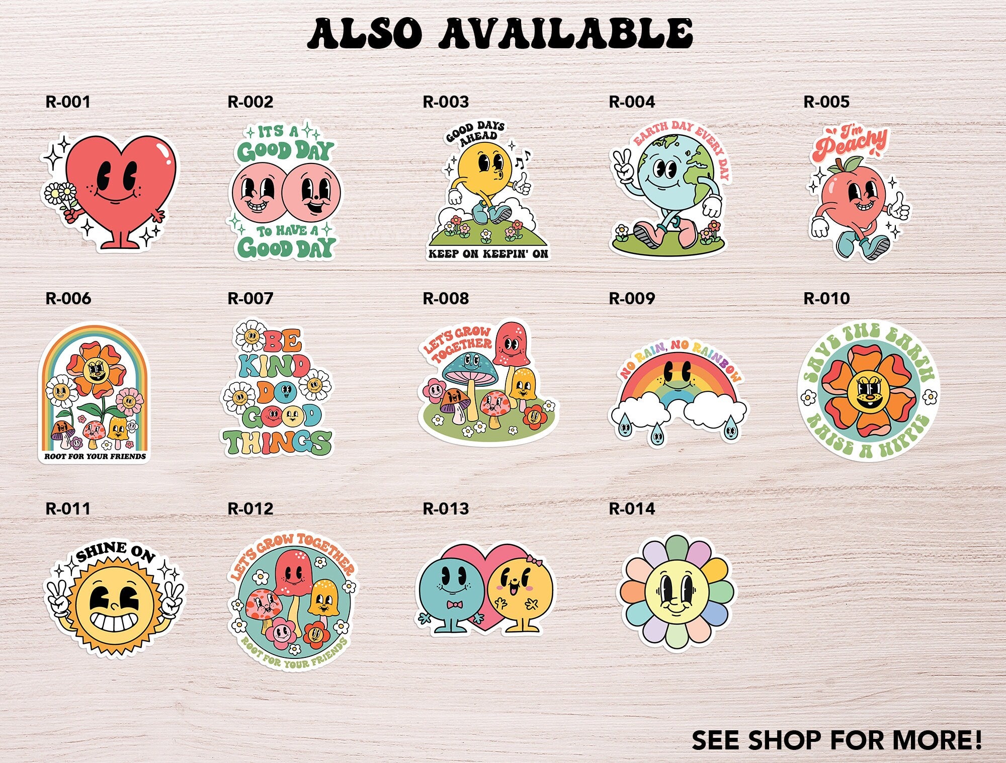 Green Stickers 5 Pack - shopartivo