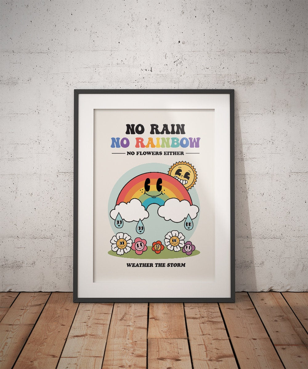 Retro Rainbow Poster