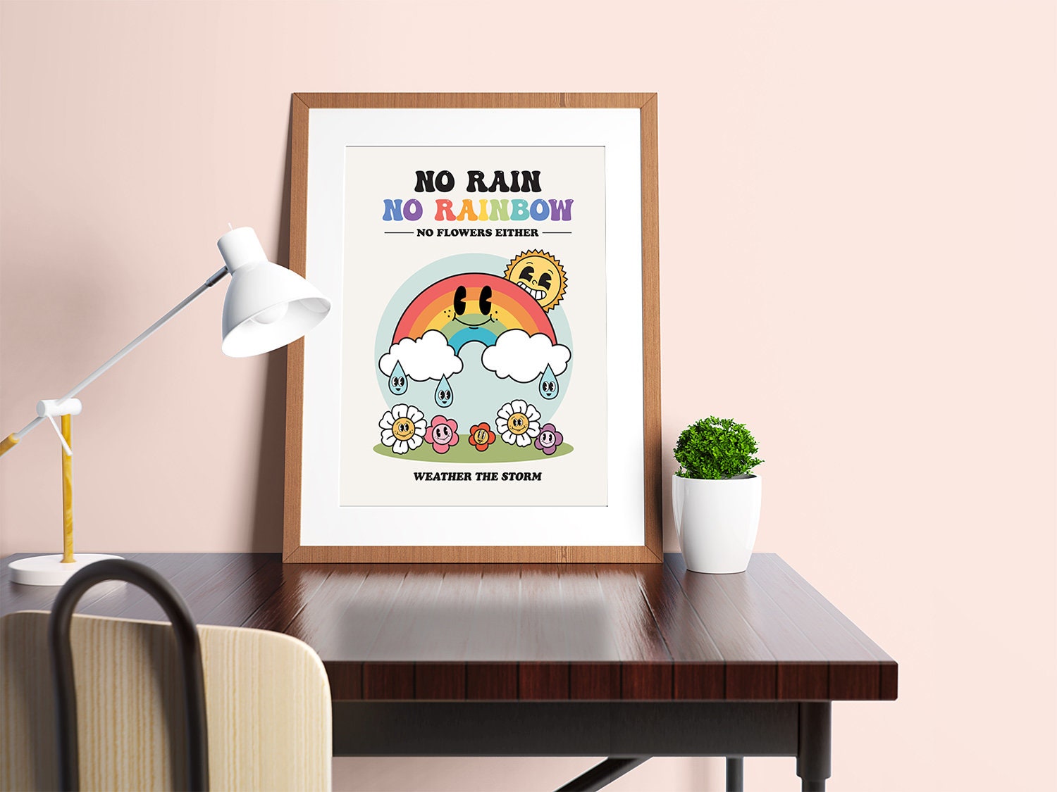 Retro Rainbow Poster
