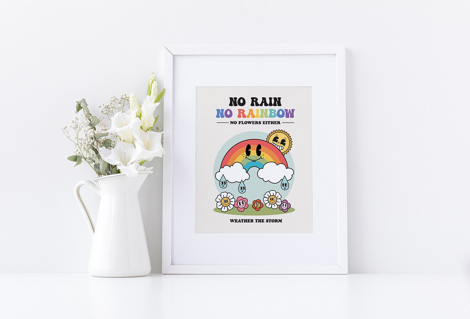 Retro Rainbow Poster