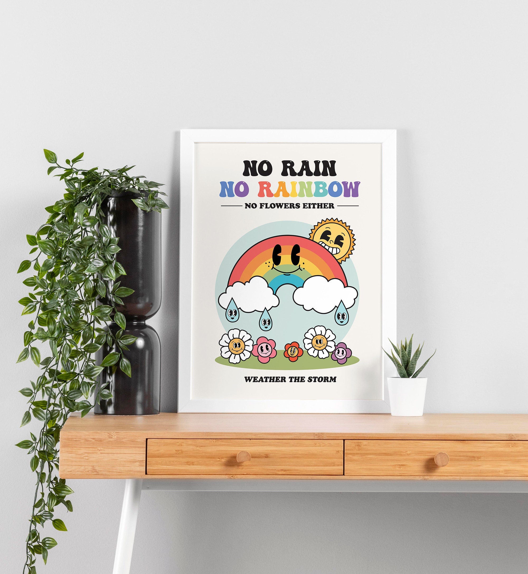 Retro Rainbow Poster