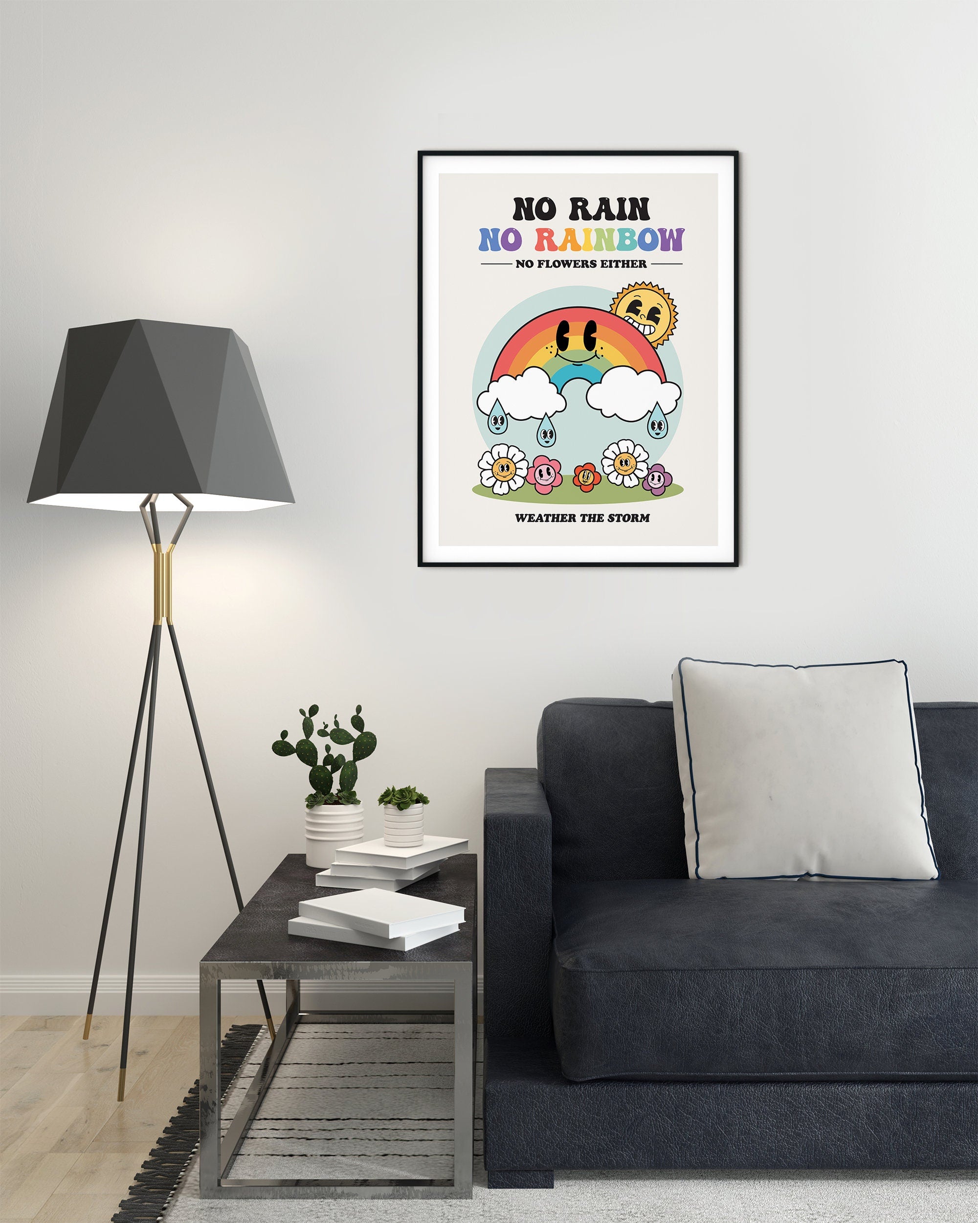 Retro Rainbow Poster