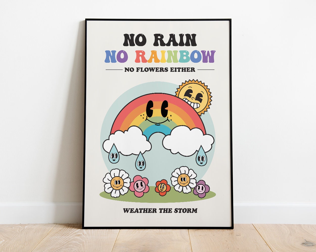 Retro Rainbow Poster