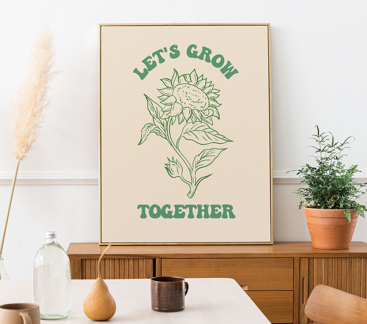 Let's Grow Together Poster - shopartivo