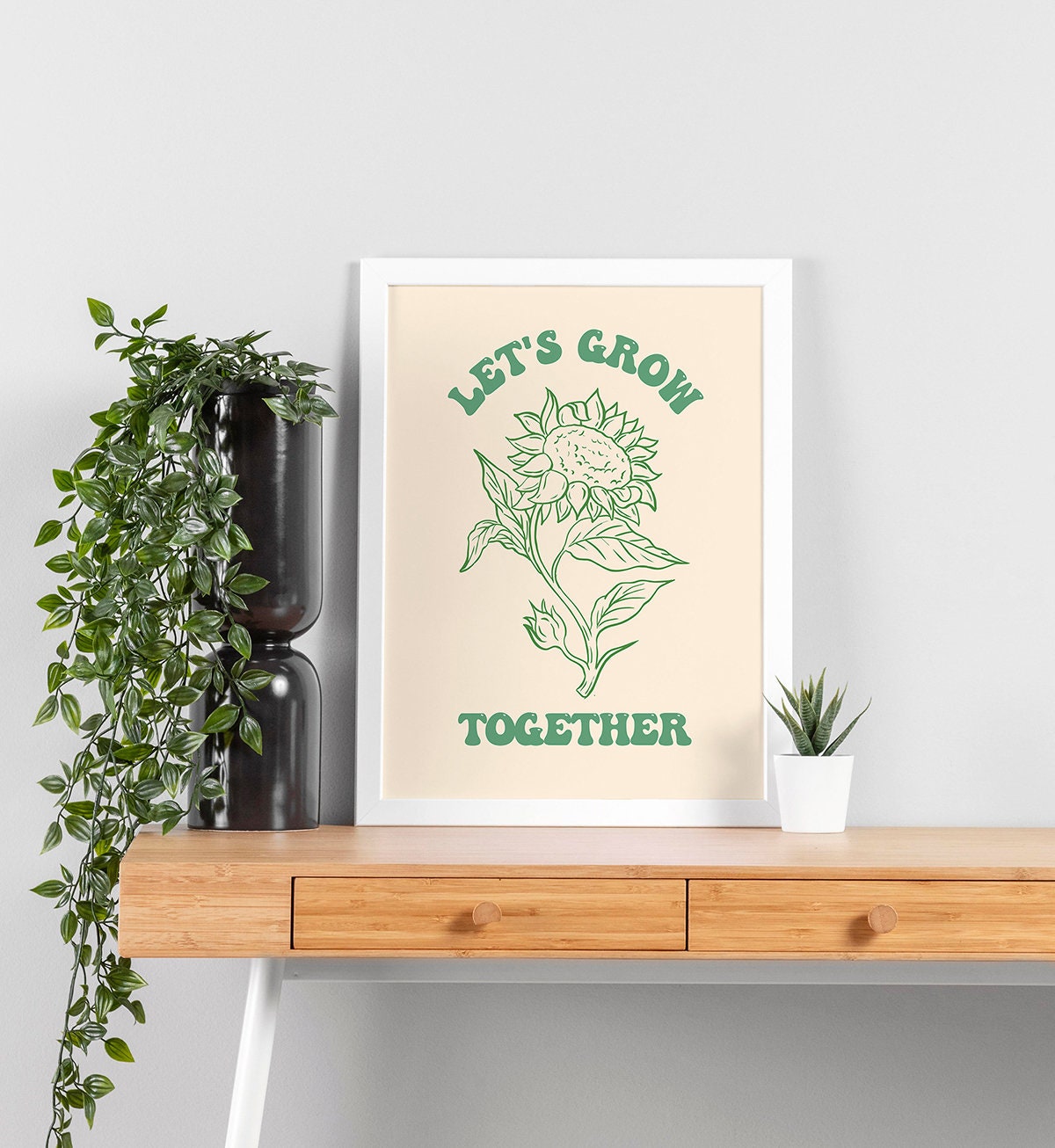 Let's Grow Together Poster - shopartivo