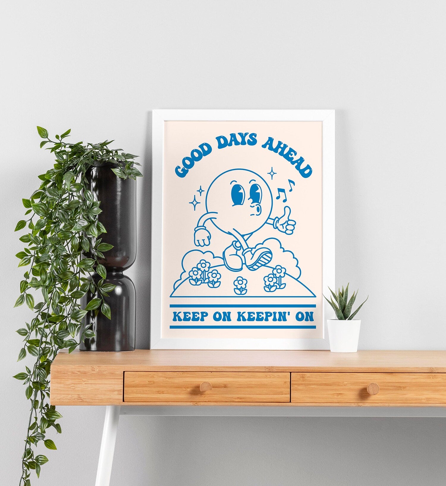 Good Days Ahead Retro Poster - shopartivo