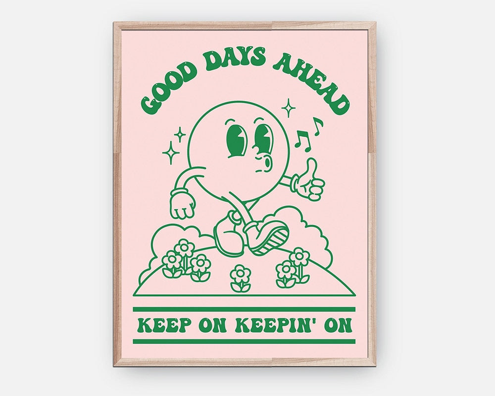 Good Days Ahead Retro Poster - shopartivo