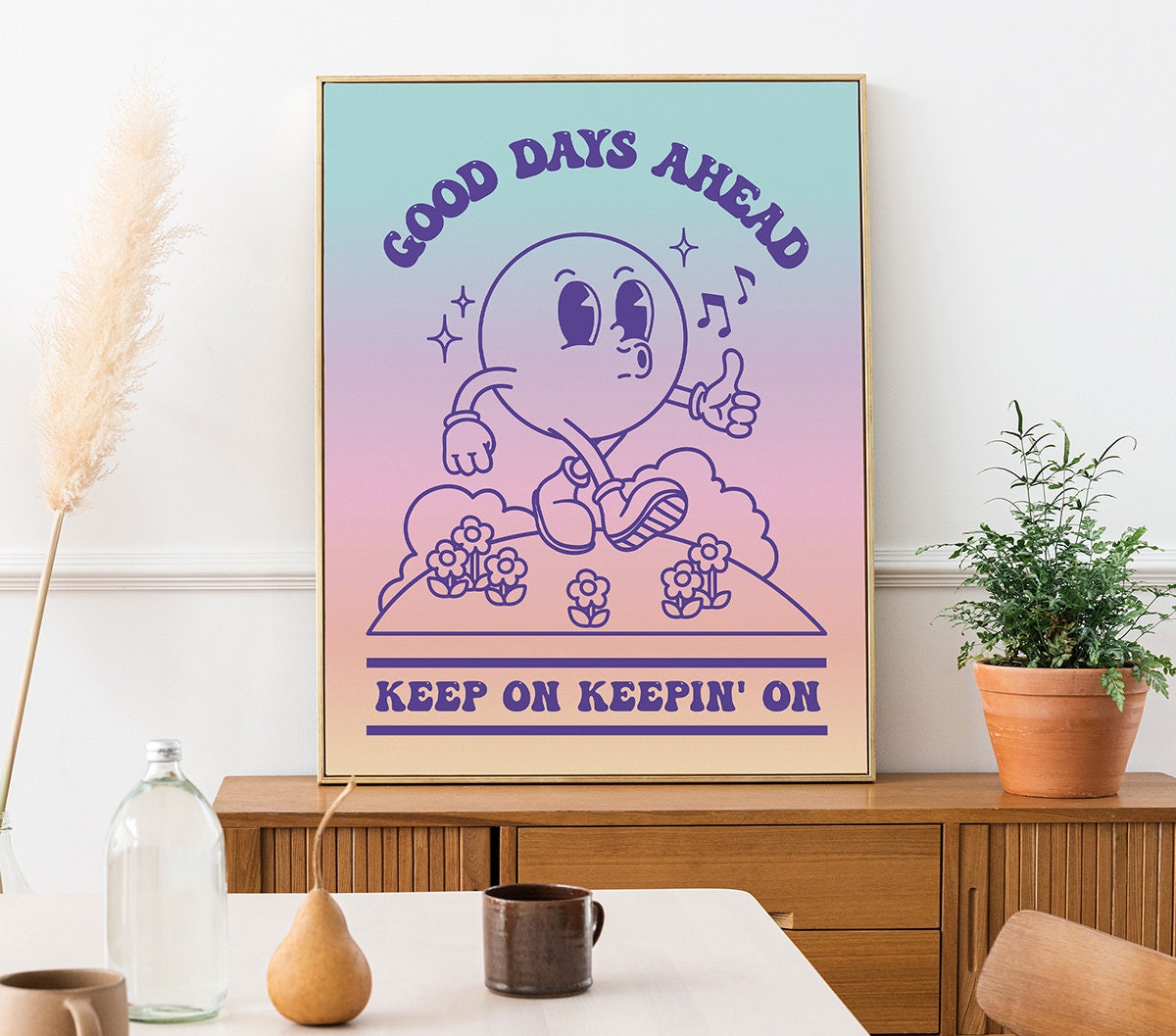 Good Days Ahead Retro Poster - shopartivo