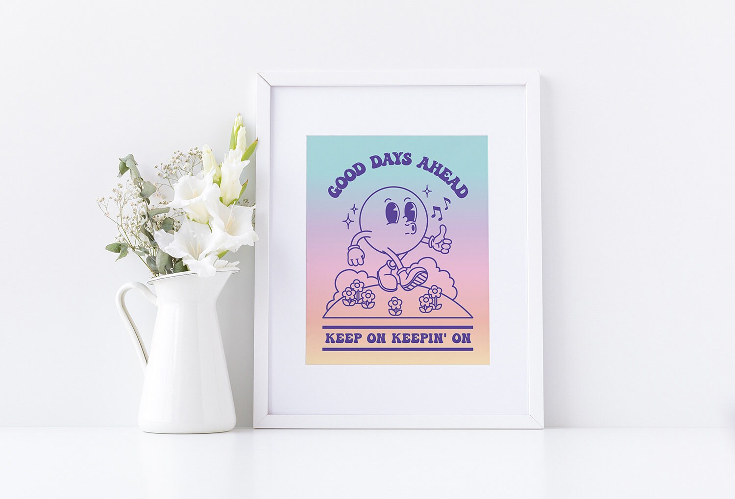 Good Days Ahead Retro Poster - shopartivo