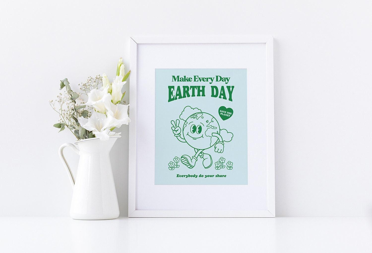 Earth Day Retro Poster - shopartivo