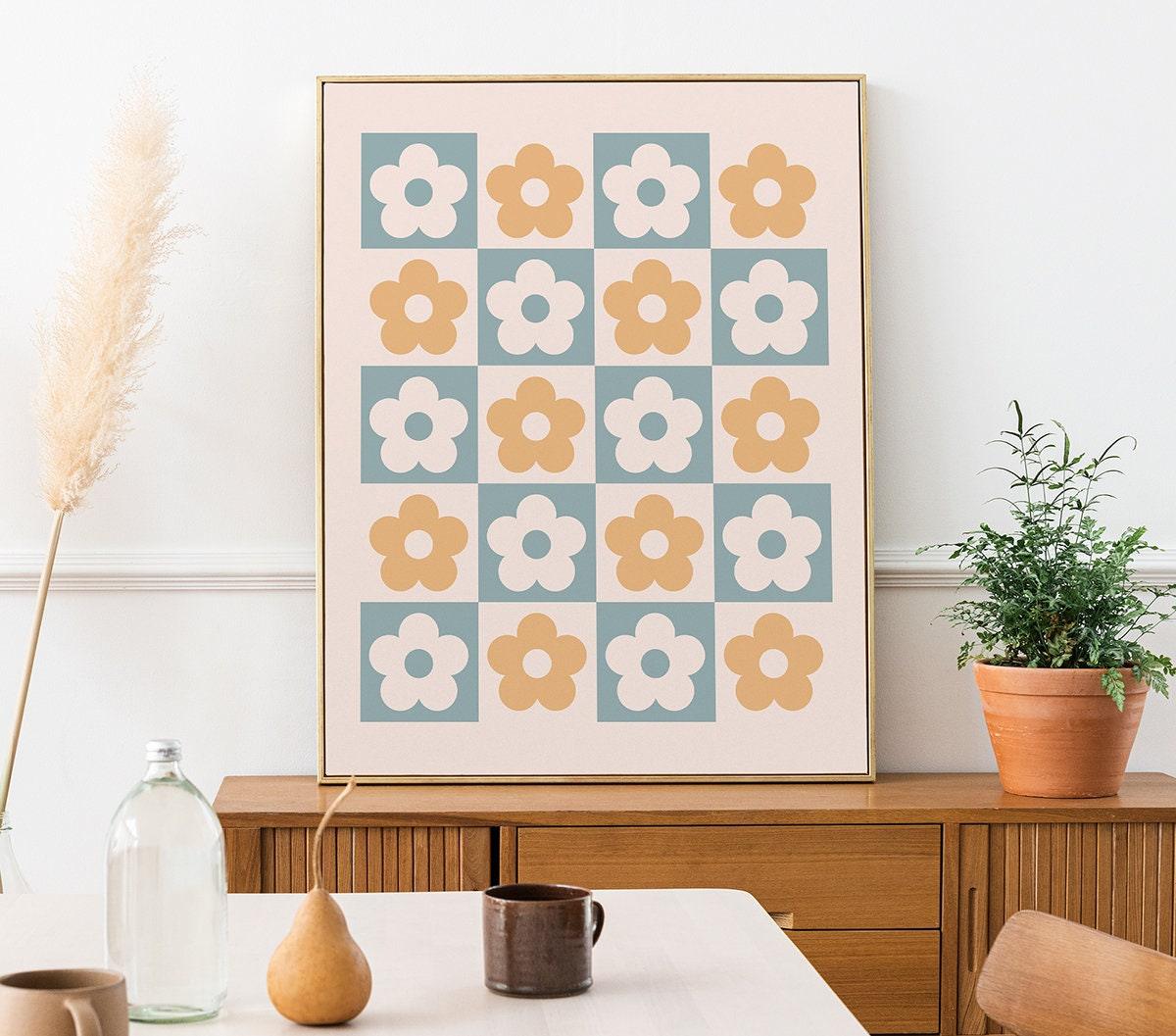 Danish Pastel Flower Wall Art Decor - shopartivo
