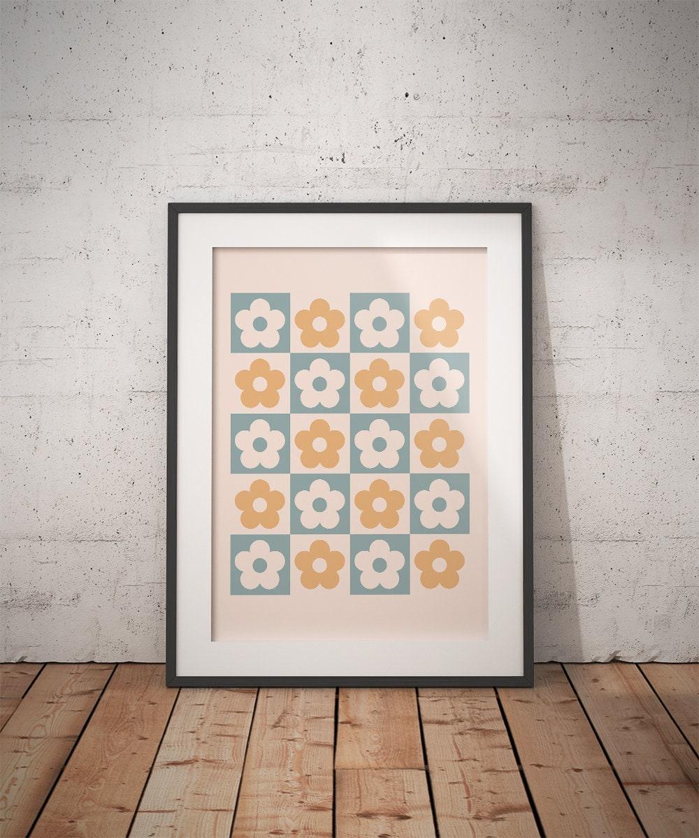 Danish Pastel Flower Wall Art Decor - shopartivo