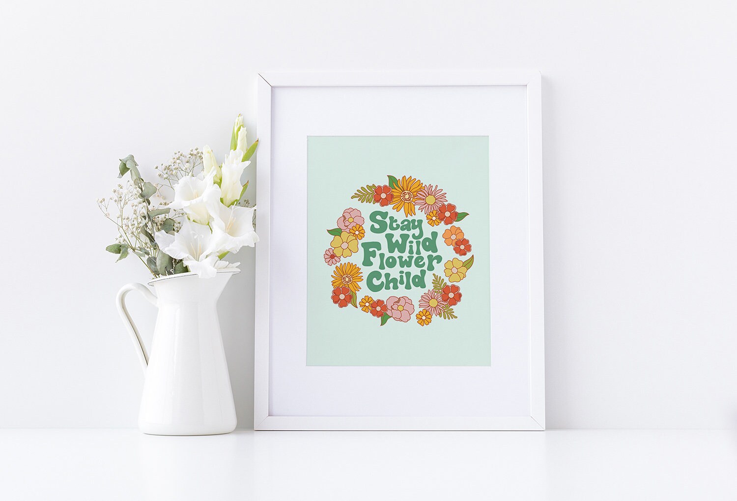 Stay Wild Flower Child Poster